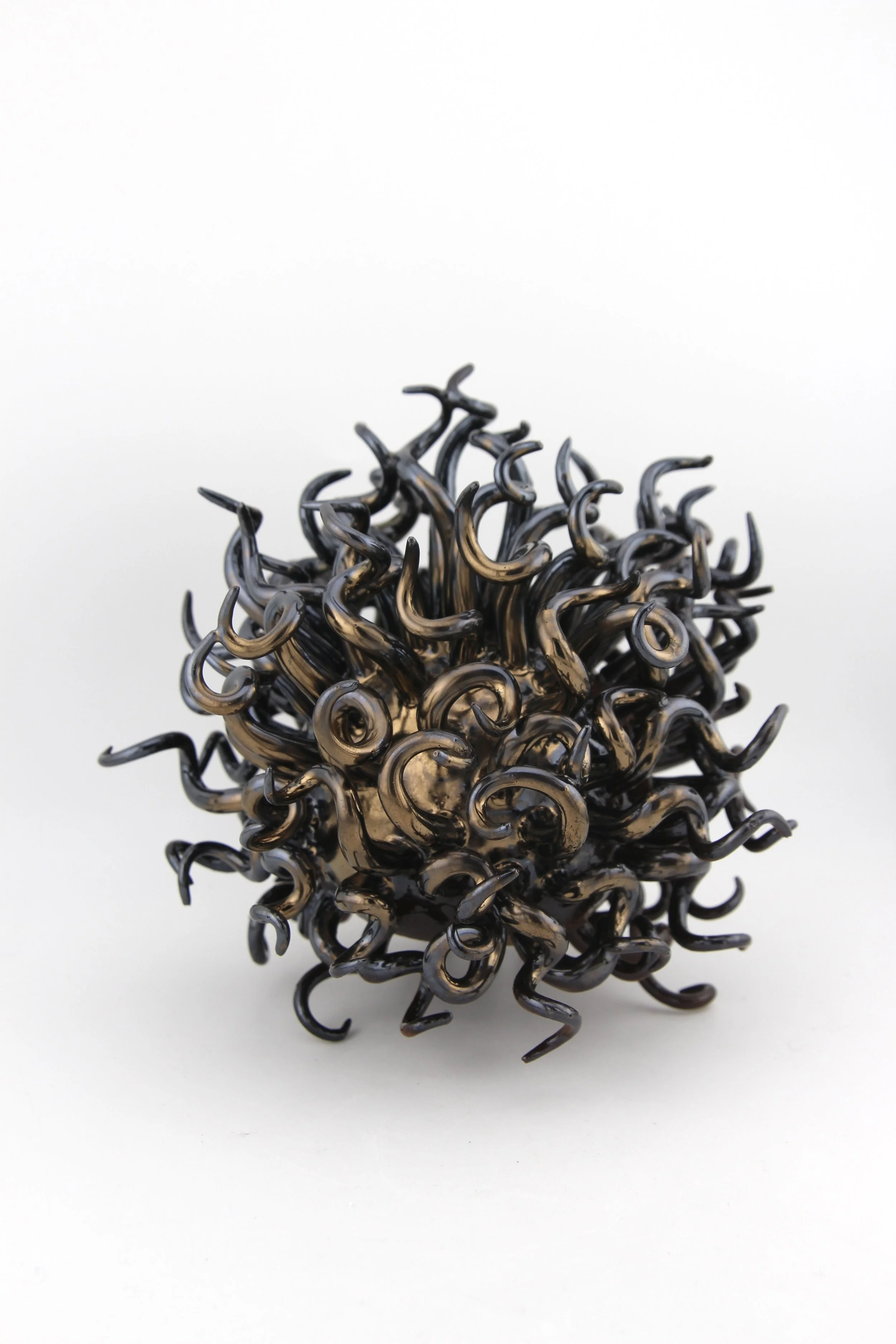 Helical Specimen (2026) - Stoneware and glaze - 5.5 x 5.5 x 5.5 in 