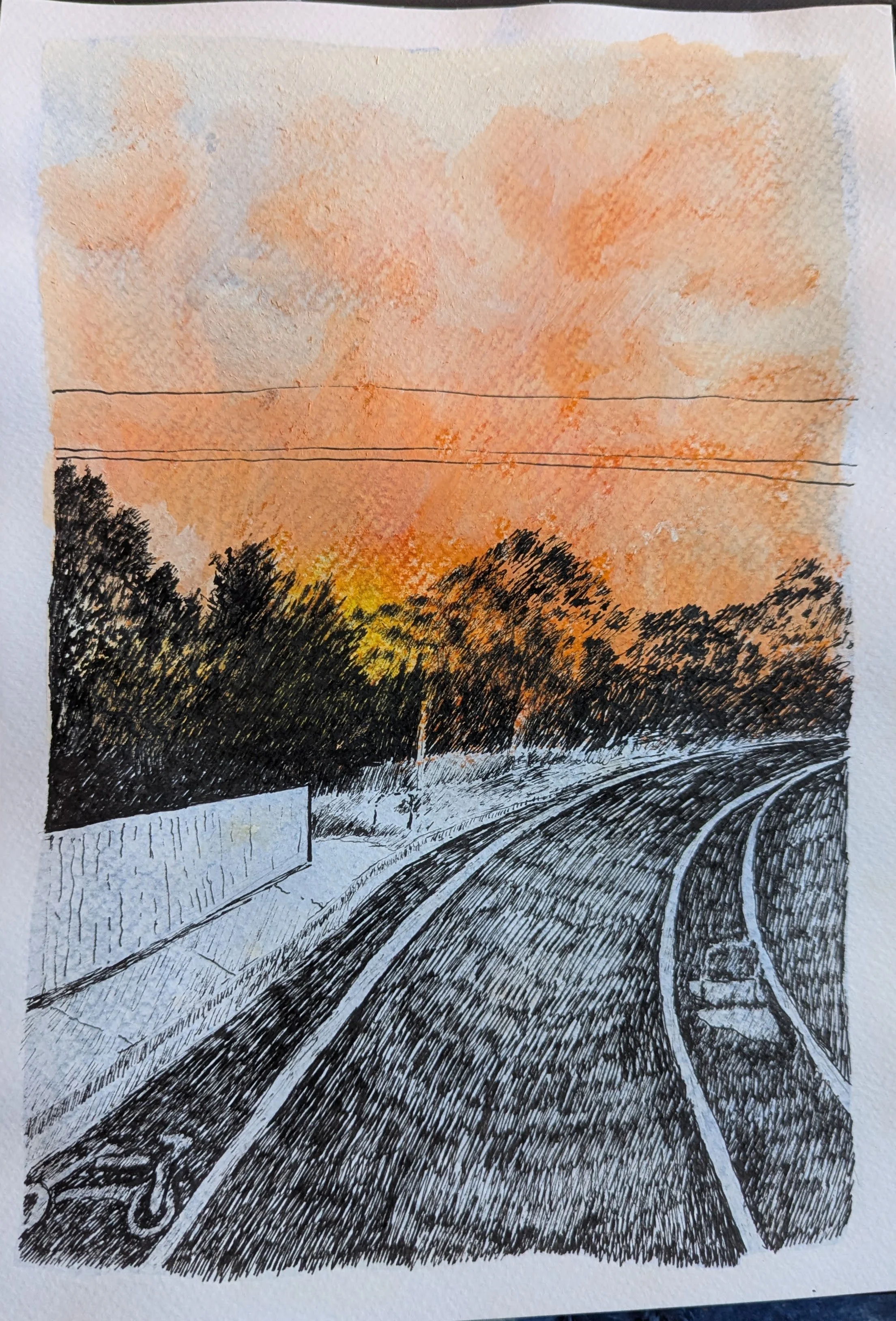 'down the road'