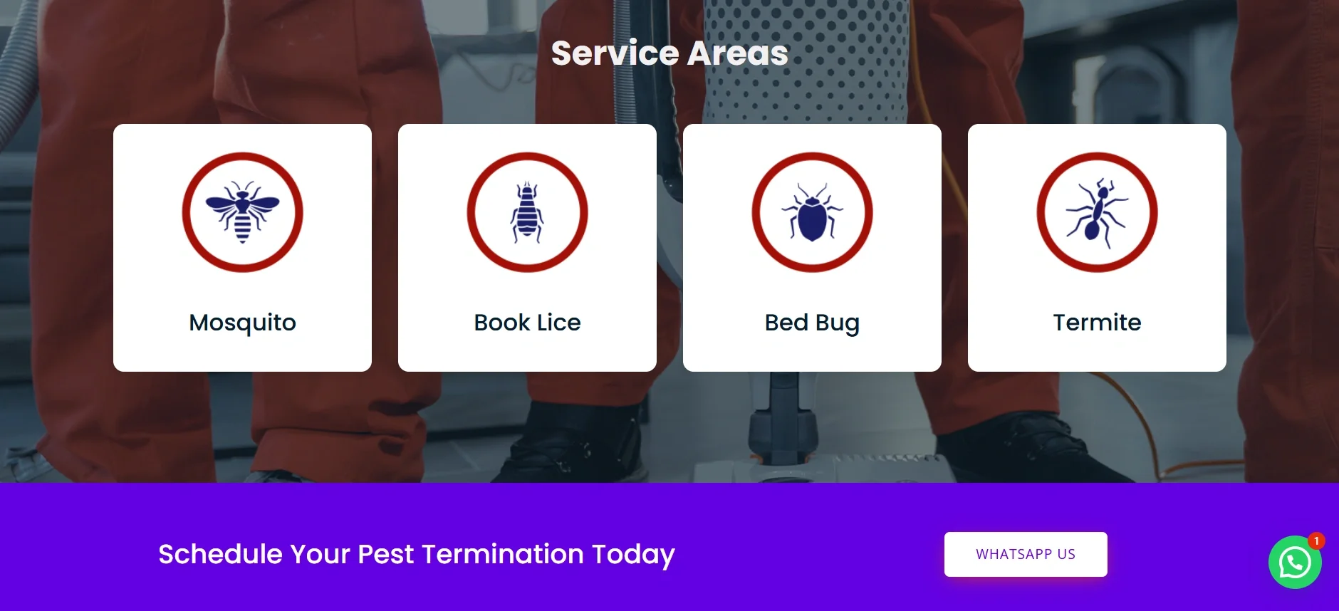  Something closer to home… Just look at WTG Pest Control’s clear, uniform CTA! 👏 Image credits: WTG Pest Control 