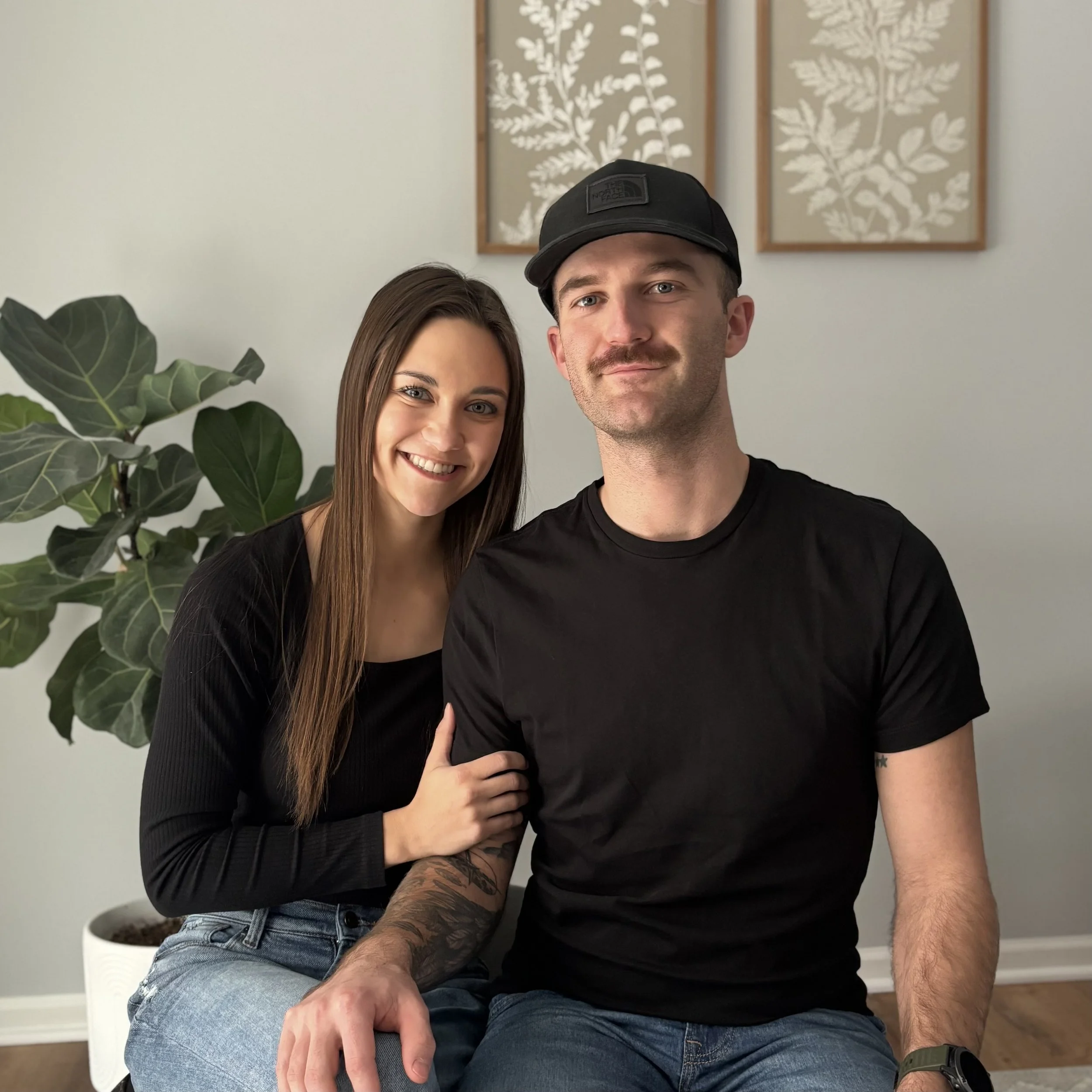 Portrait of Ayden Ferrier and Lexi Kruse, co-founders of Seven4 Marketing.