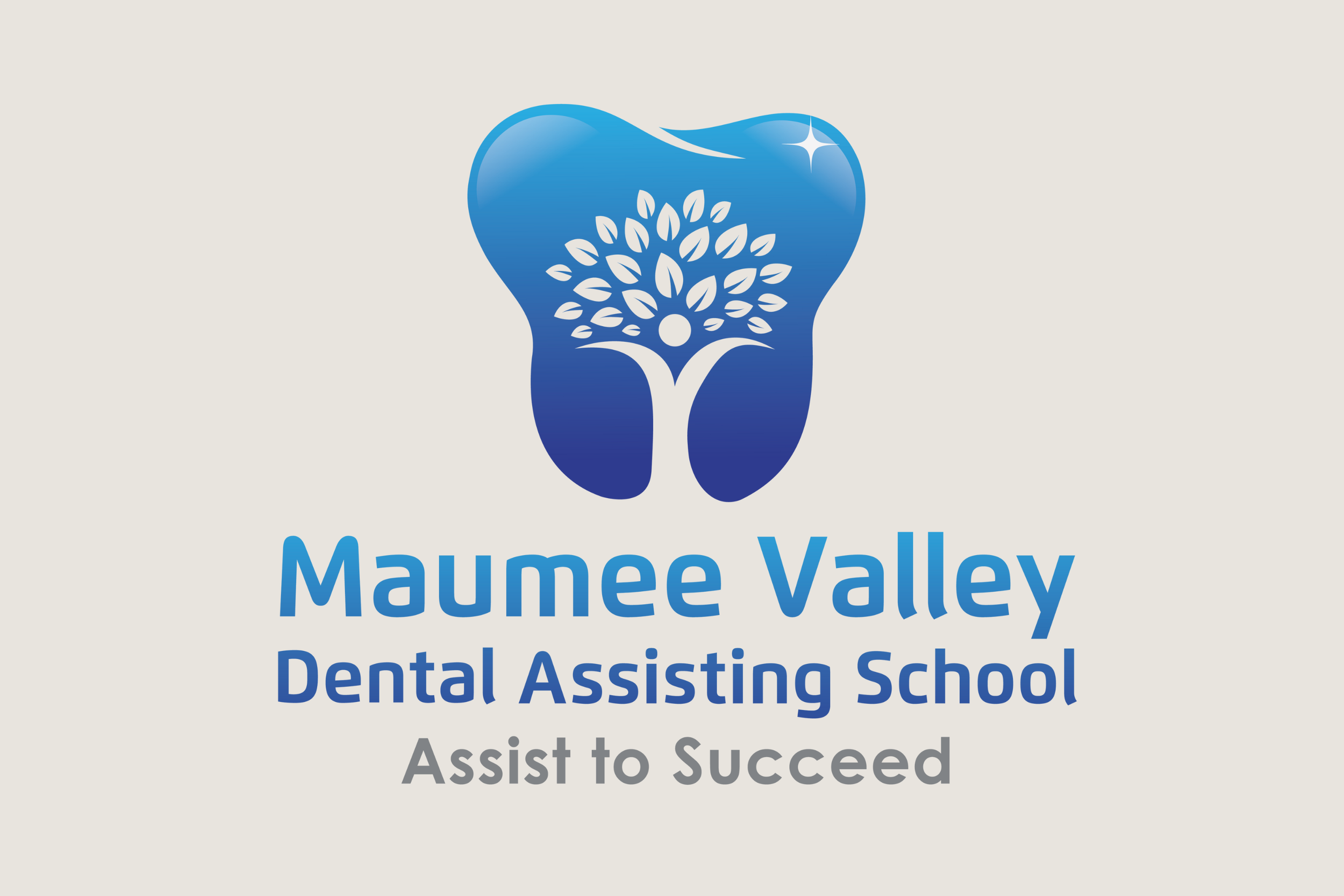 Maumee Valley Dental Assisting School logo, a Seven4 Marketing client training future dental assistants.