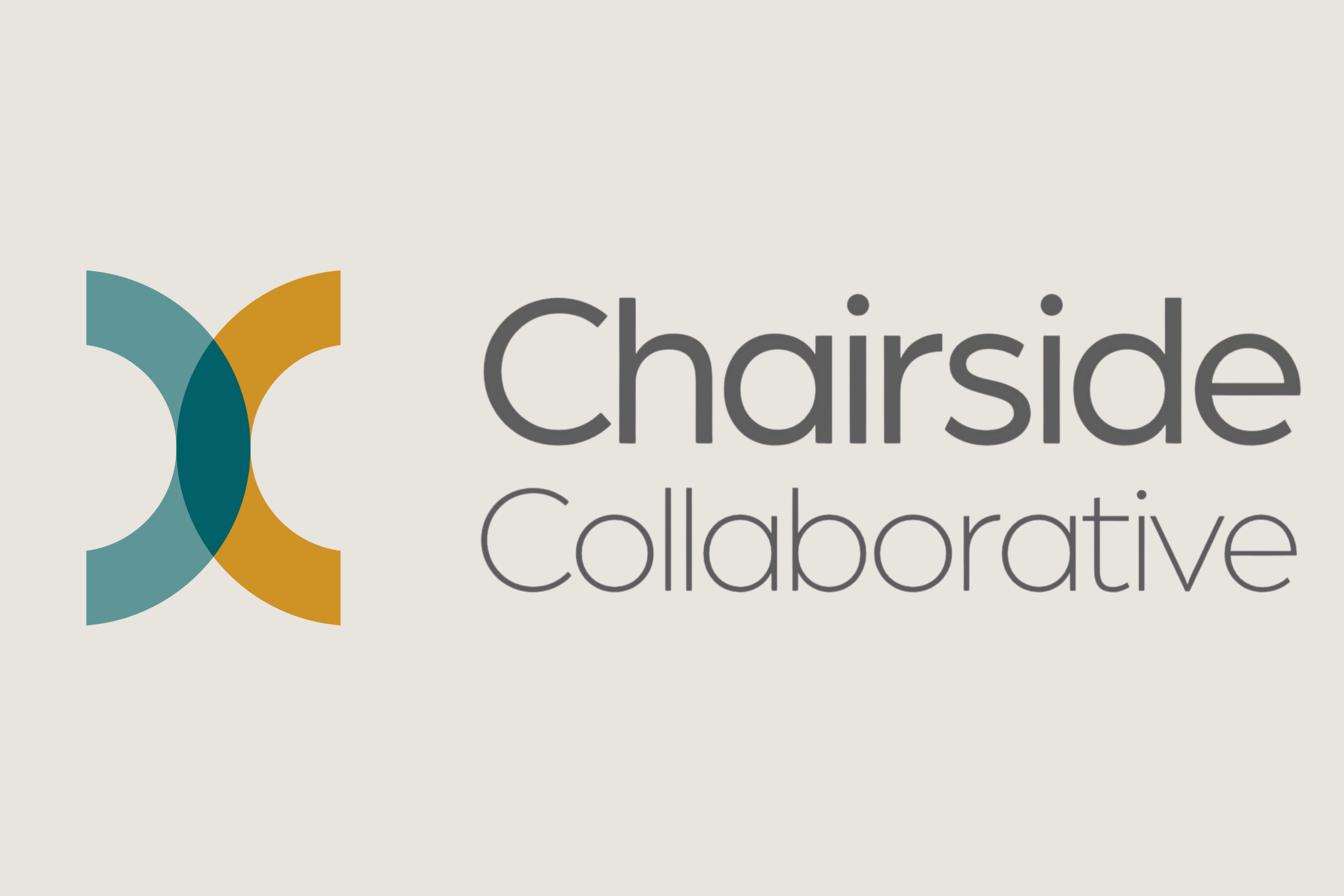 Chairside Collaborative logo design featured in a website project by Seven4 Marketing, a business and leadership coaching company for dental practices.