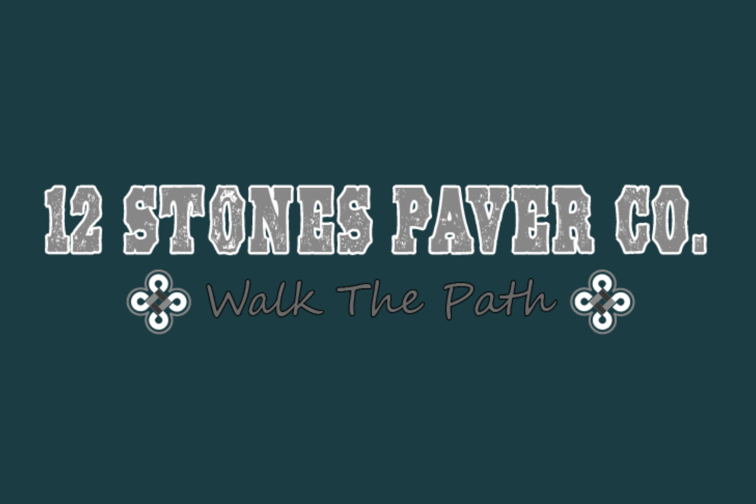 12 Stones Paver Co. logo for outdoor hardscape and paver installation company