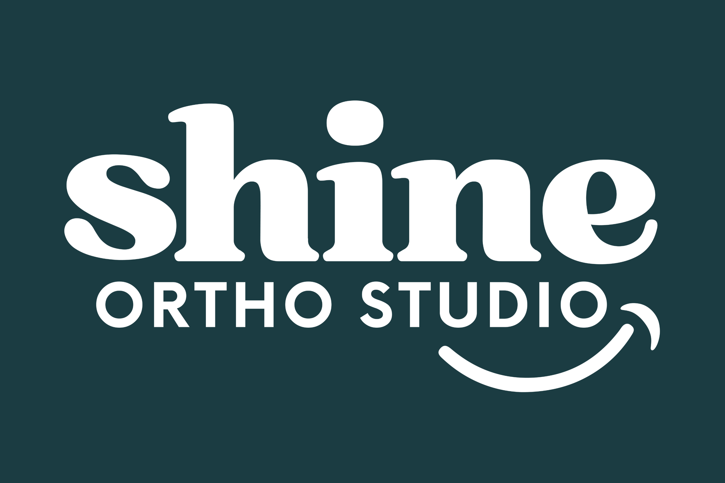 Shine Ortho Studio logo for orthodontic practice client