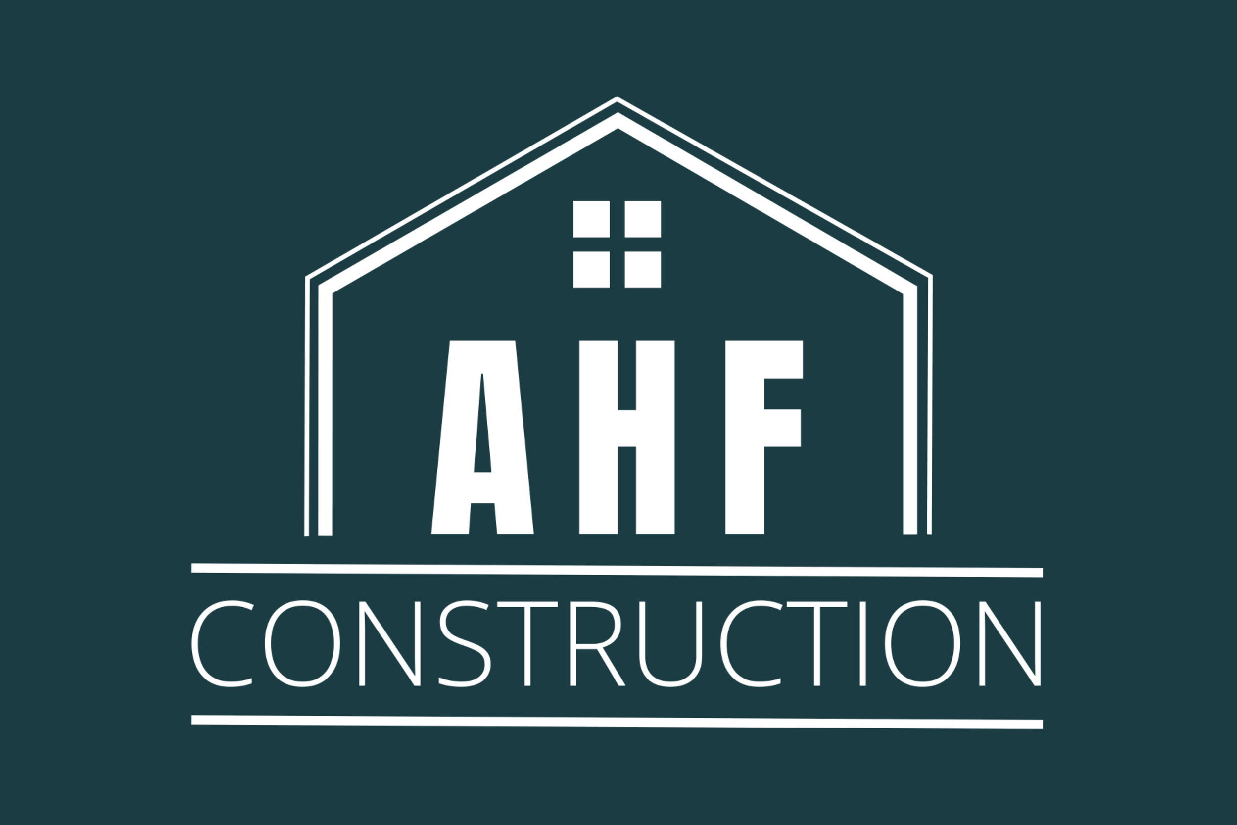 AHF Construction logo for residential and commercial construction company