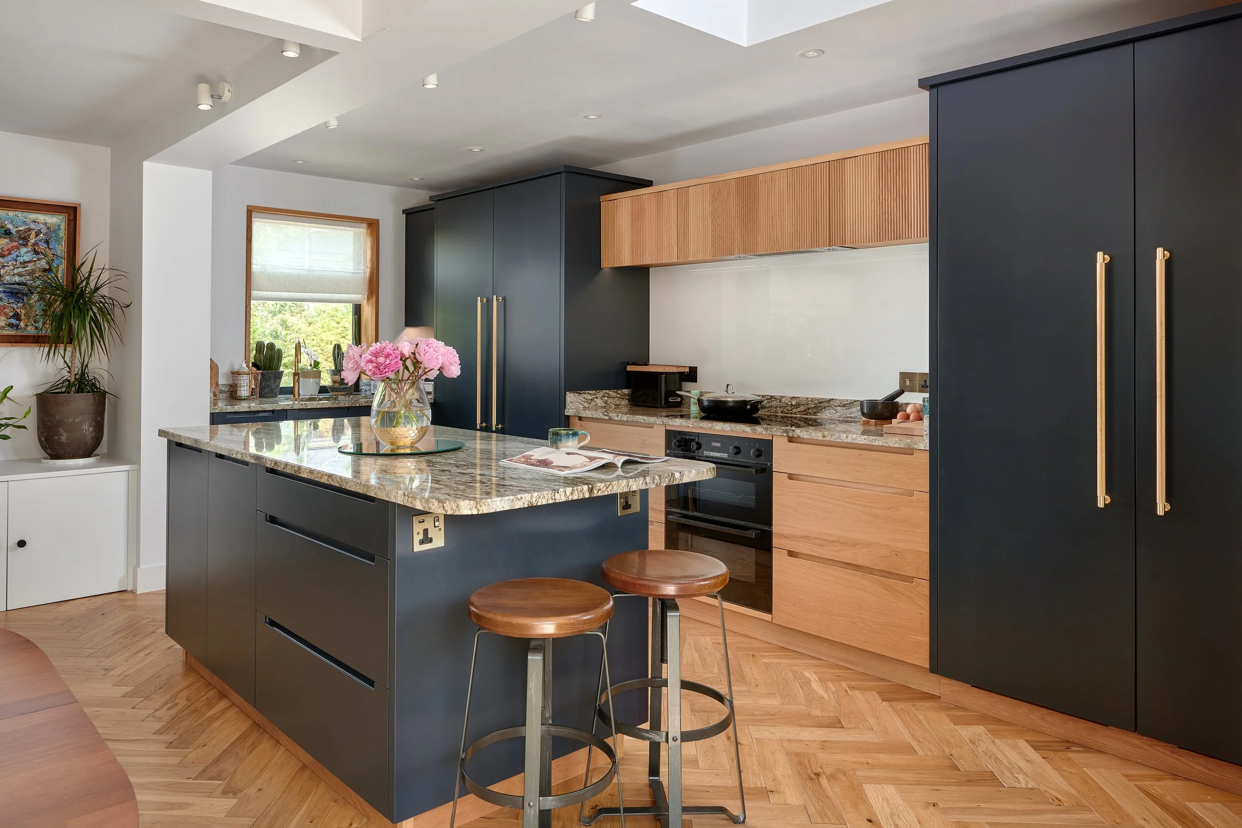 Deep toned kitchen