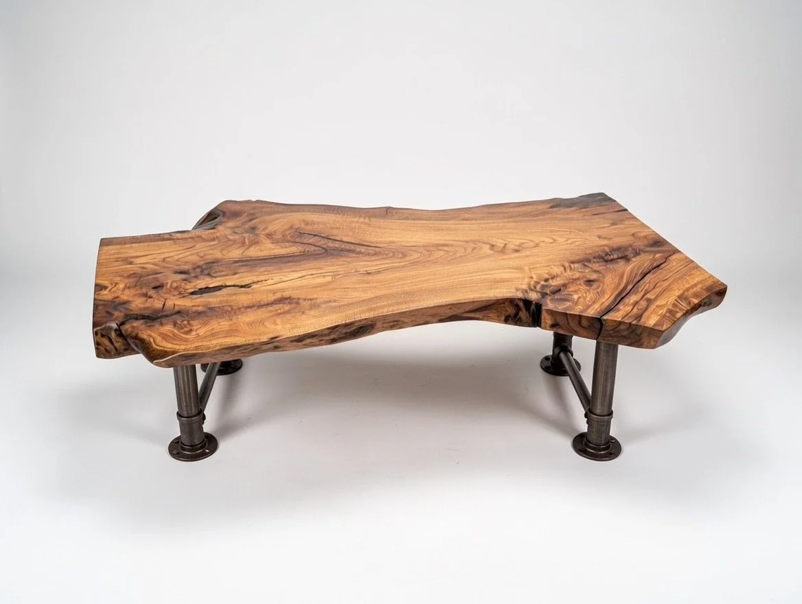 Red Oak Live Edge Coffee Table