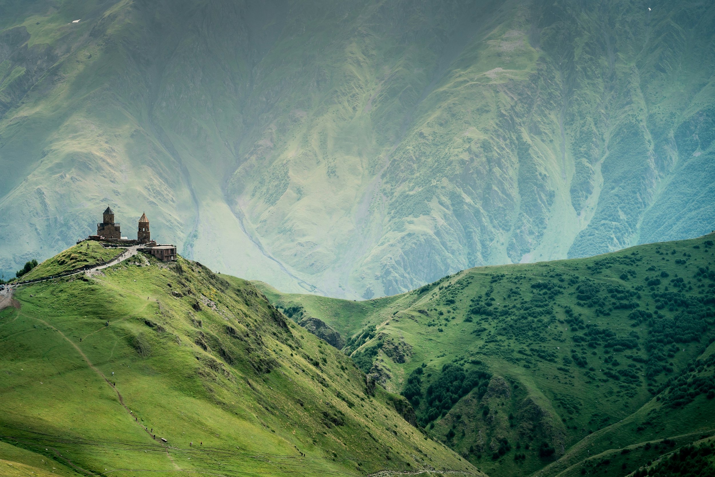 Kazbegi kerk georgie vakantie 