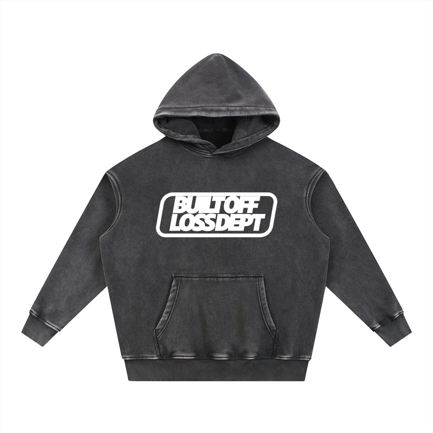 Ashy Black Hoodie