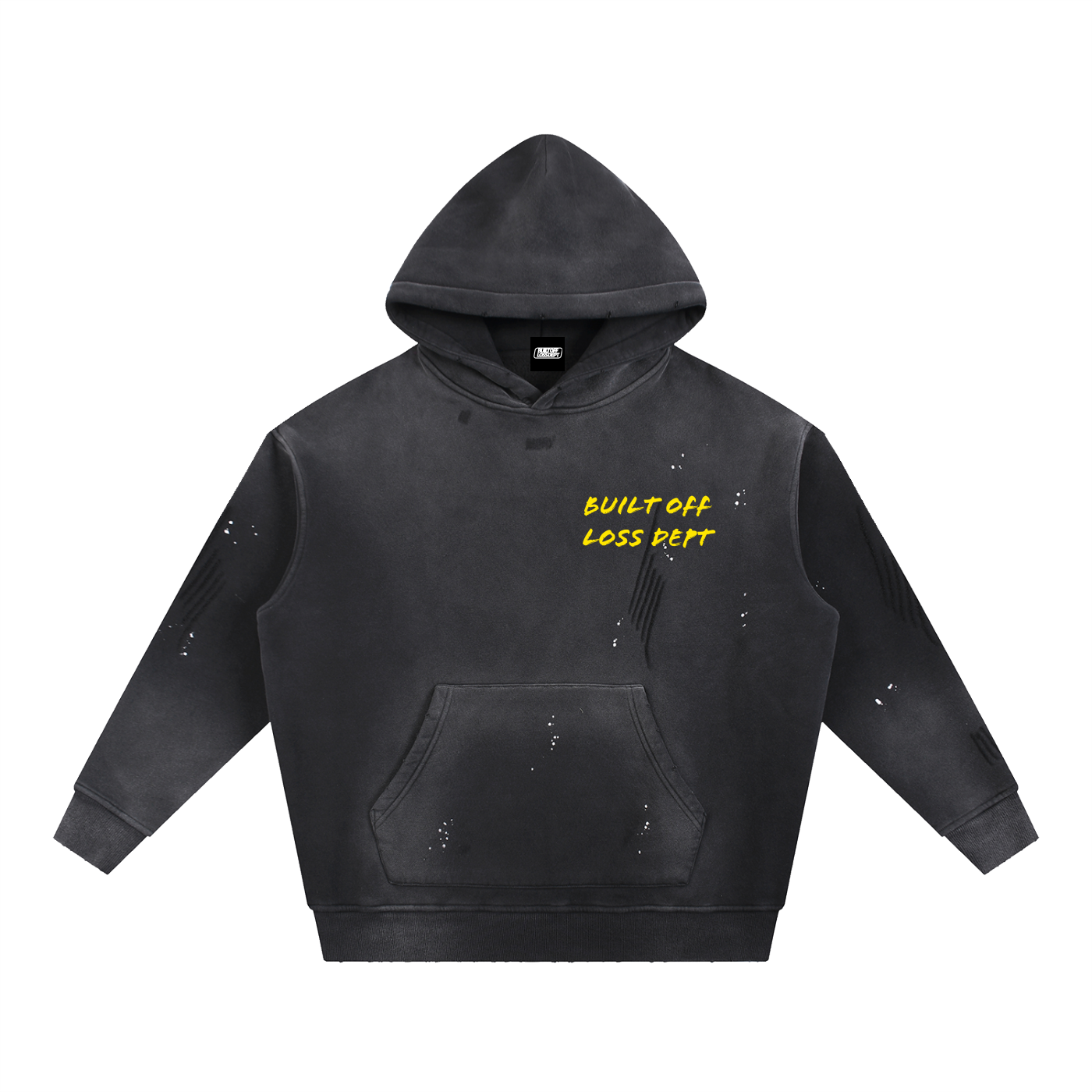 Black/ Yellow 'Loss Into Lesson' Hoodie