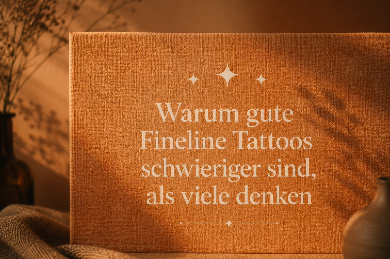 Warum gute Fineline Tattoos schwieriger sind, als viele denken