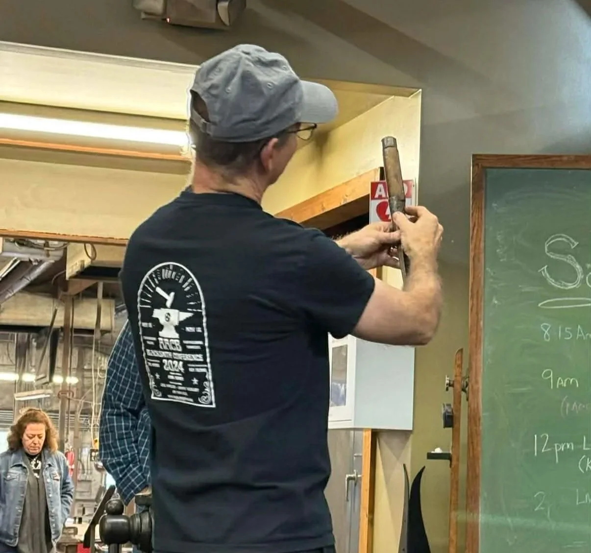 Rob Robinson demonstrating at John C Campbell Folk School - November 2025