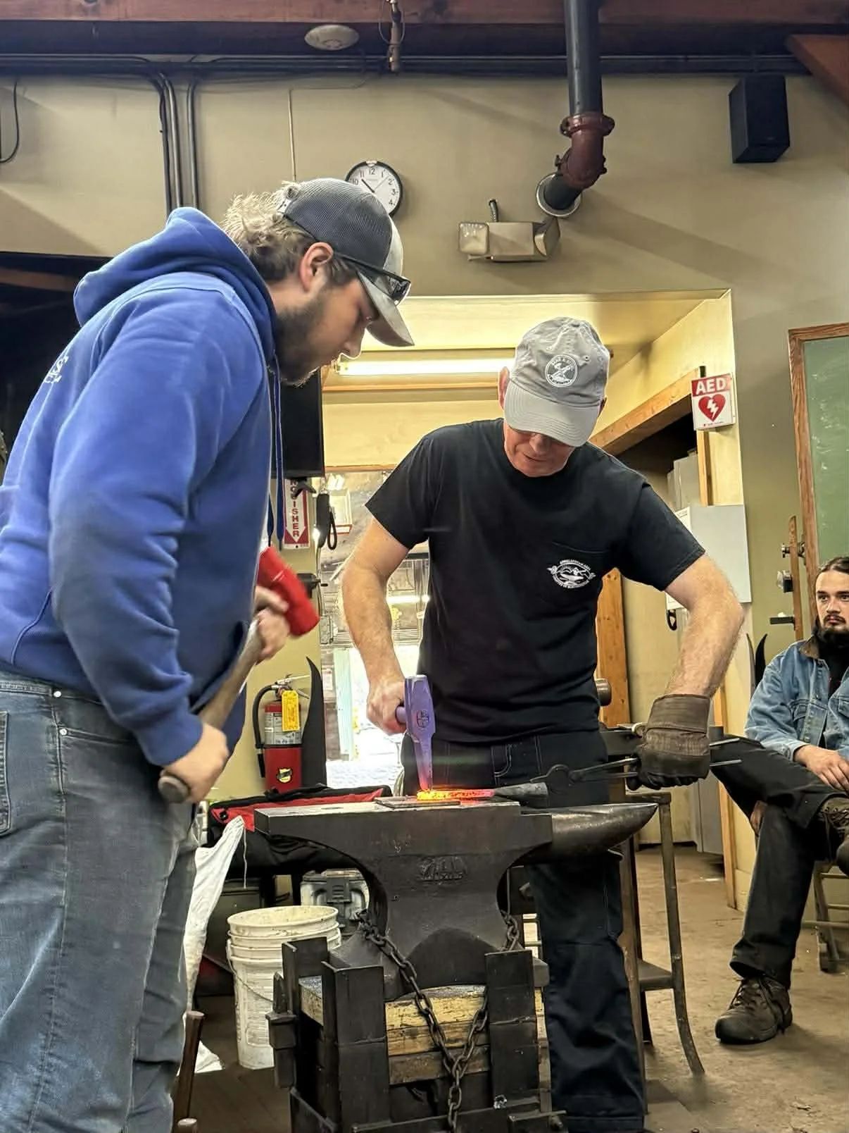 Rob Robinson demonstrating at John C Campbell Folk School - November 2025