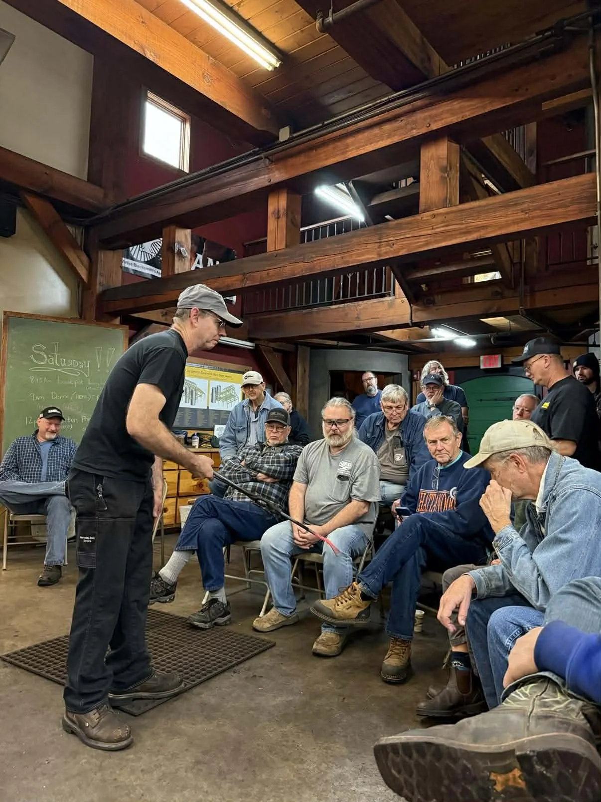 Rob Robinson demonstrating at John C Campbell Folk School - November 2025