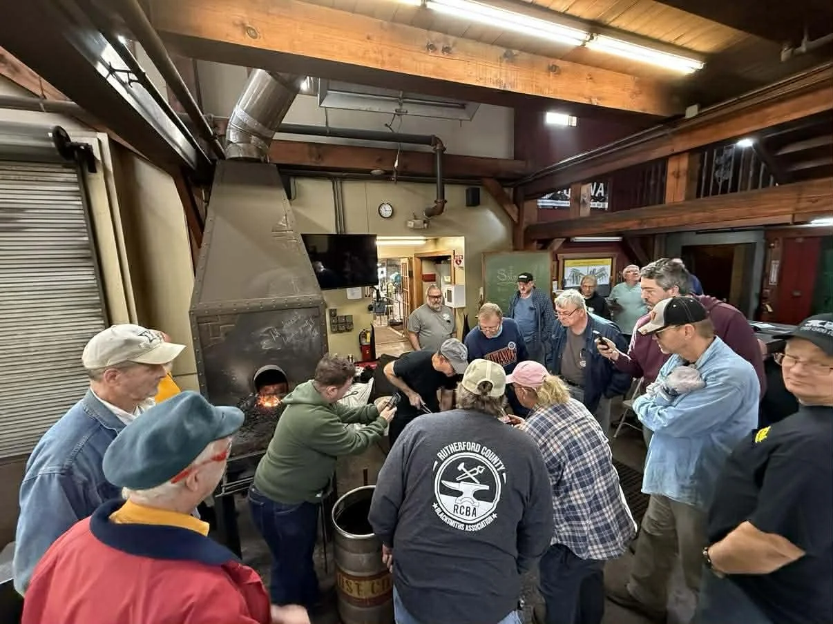 Rob Robinson demonstrating at John C Campbell Folk School - November 2025