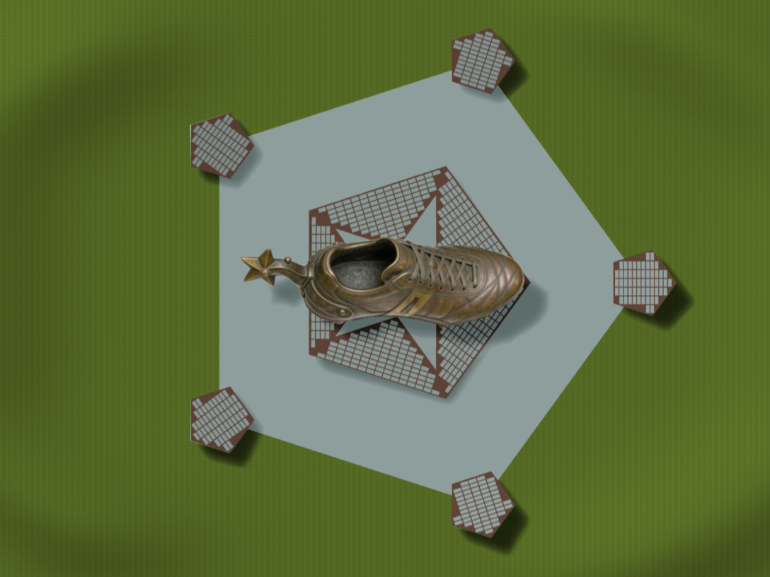 Texan Golden Boot Sculpture