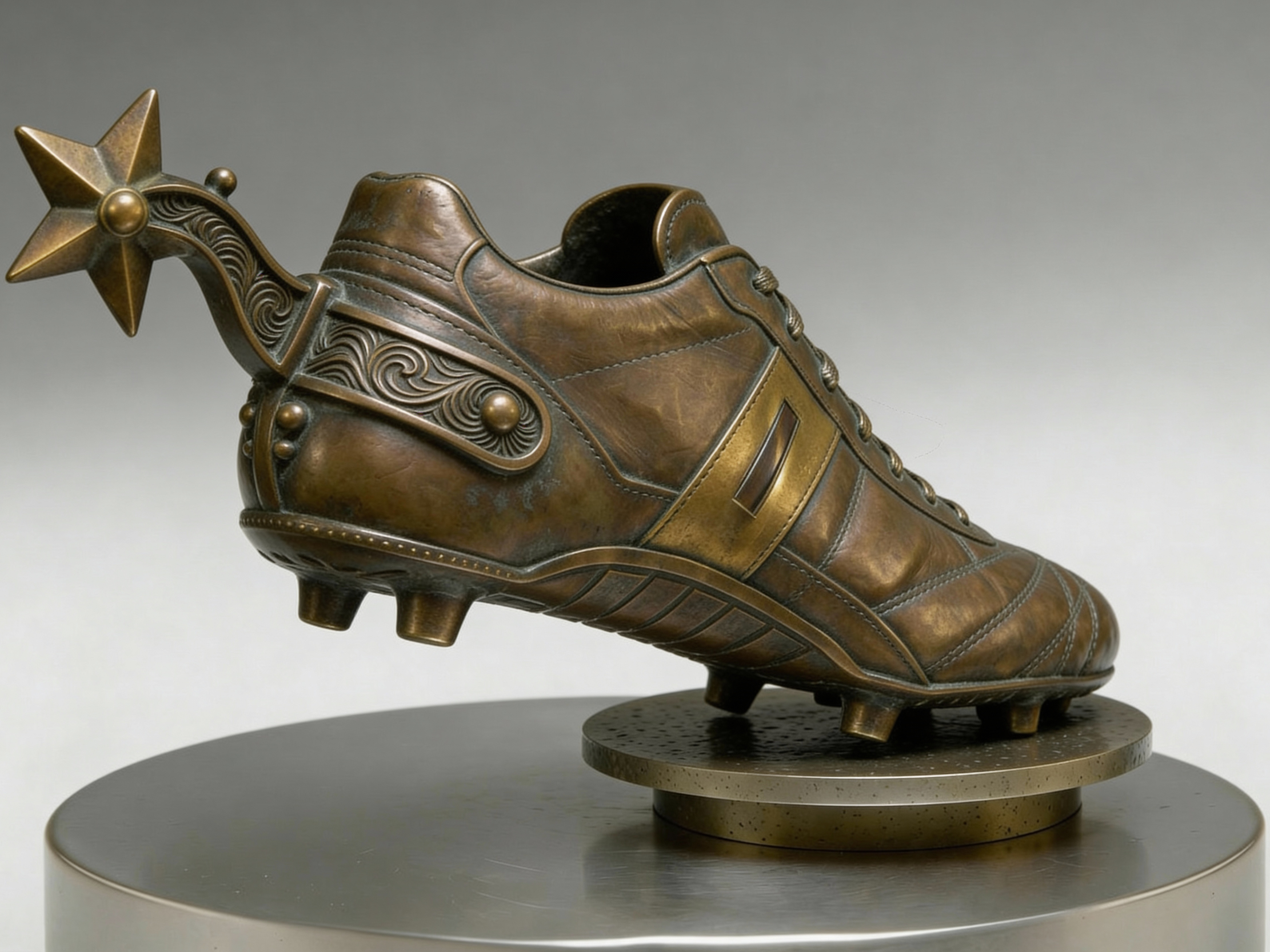 Texan Golden Boot Sculpture
