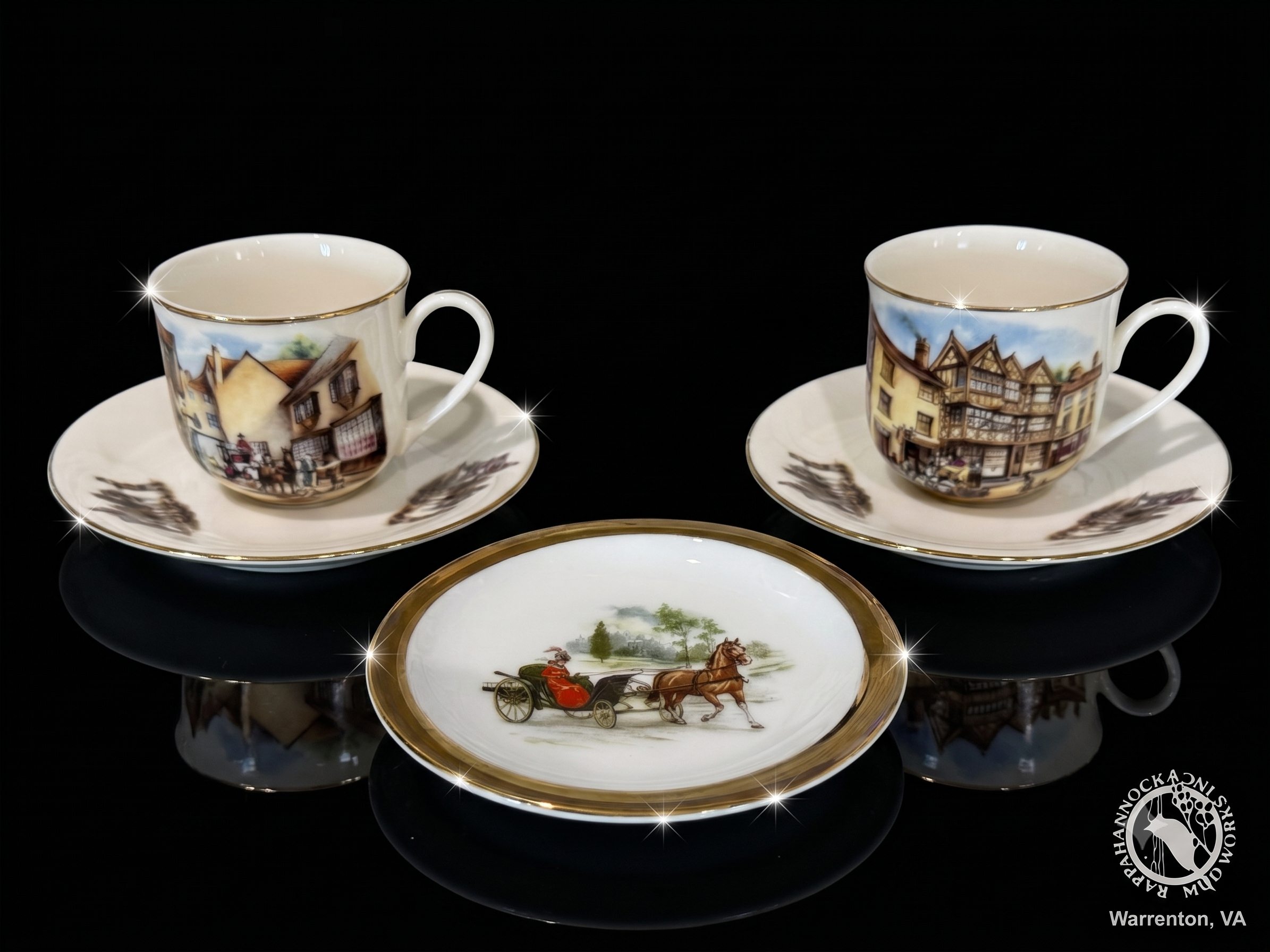 Teacup and Saucer- Rappahannock Cups and Saucers
