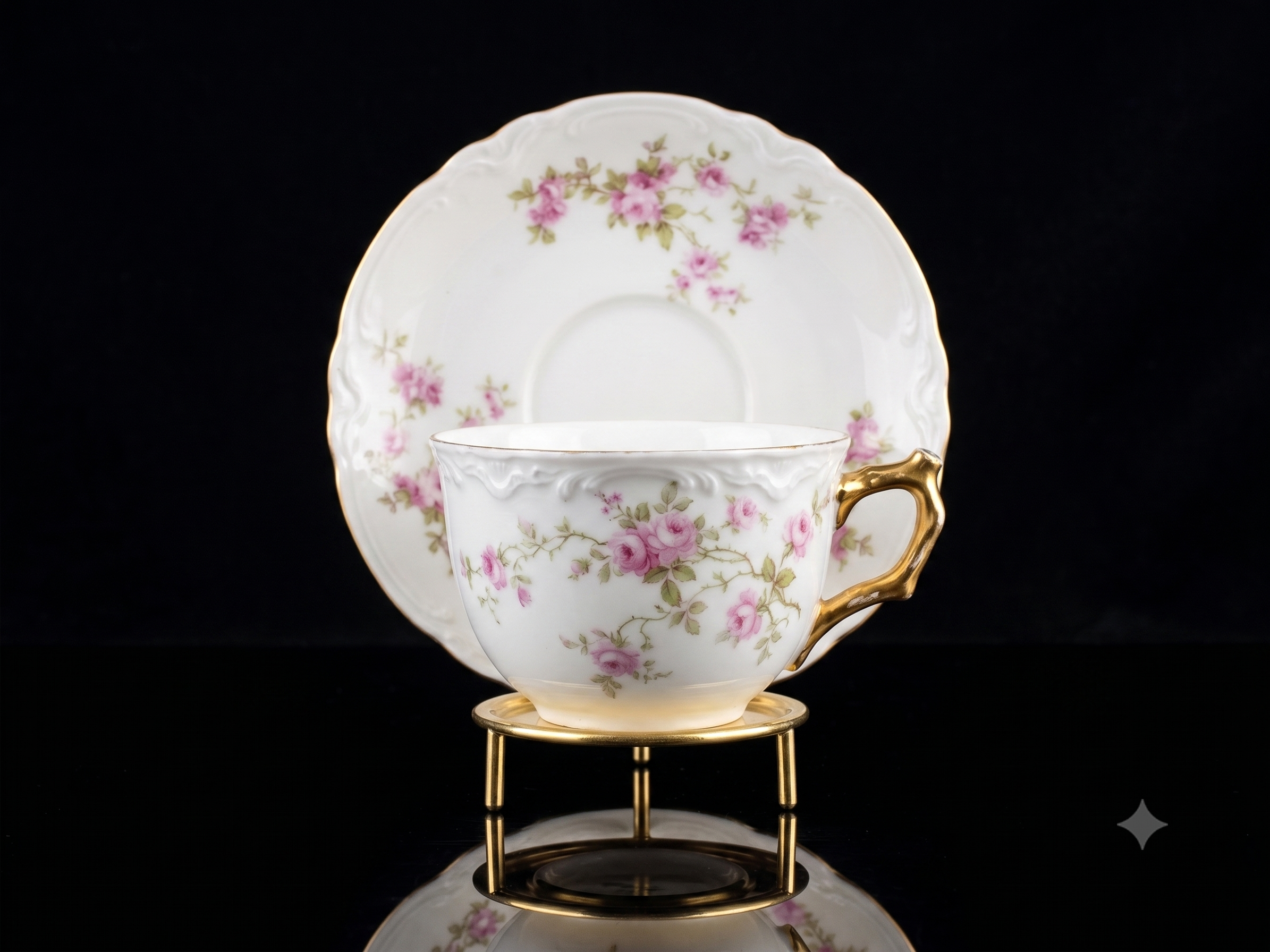 Teacups - Haviland Limoges Antique Teacup and Saucer