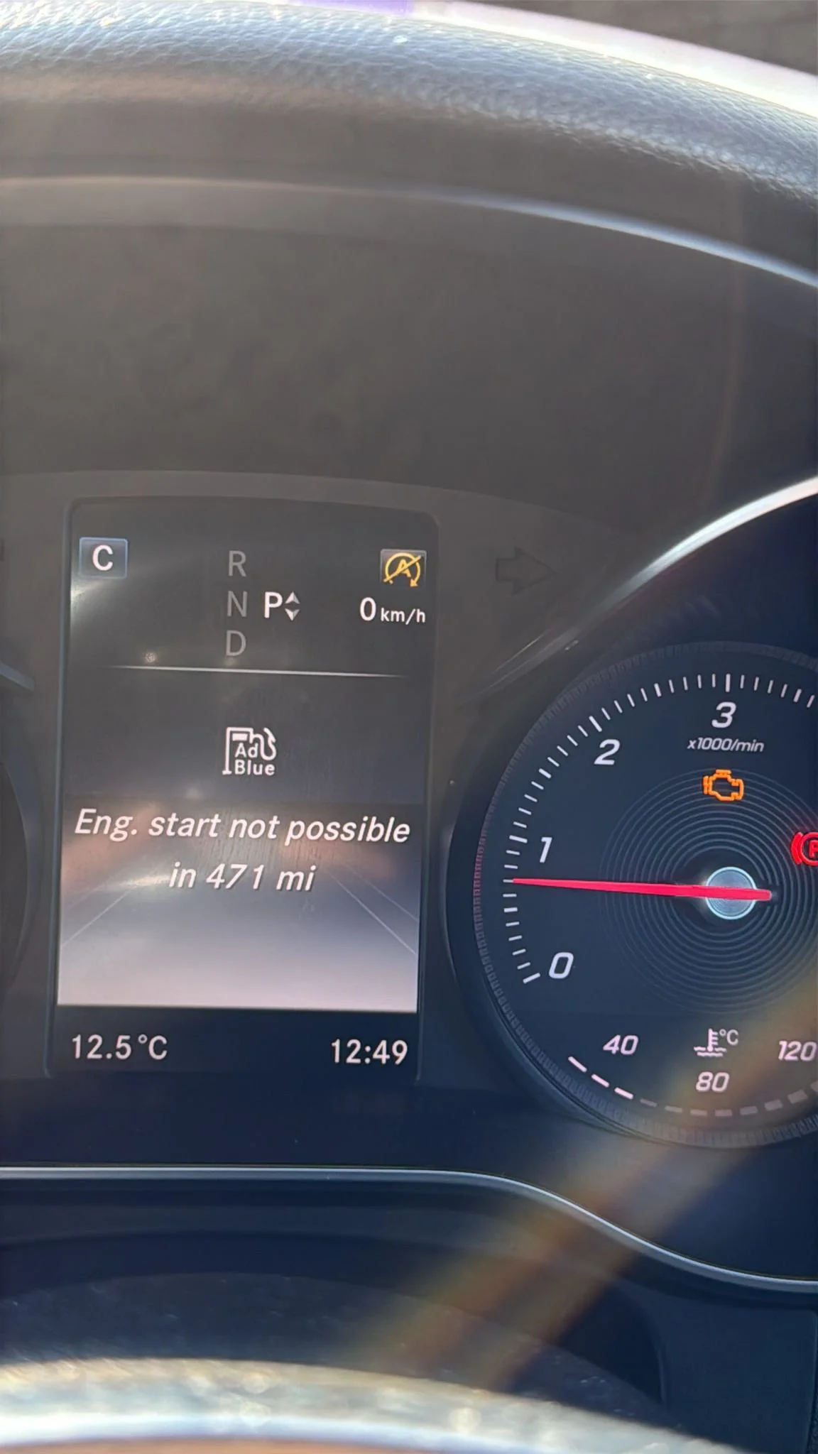 Mercedes “Engine Start Not Possible in X Miles” – AdBlue System Fault