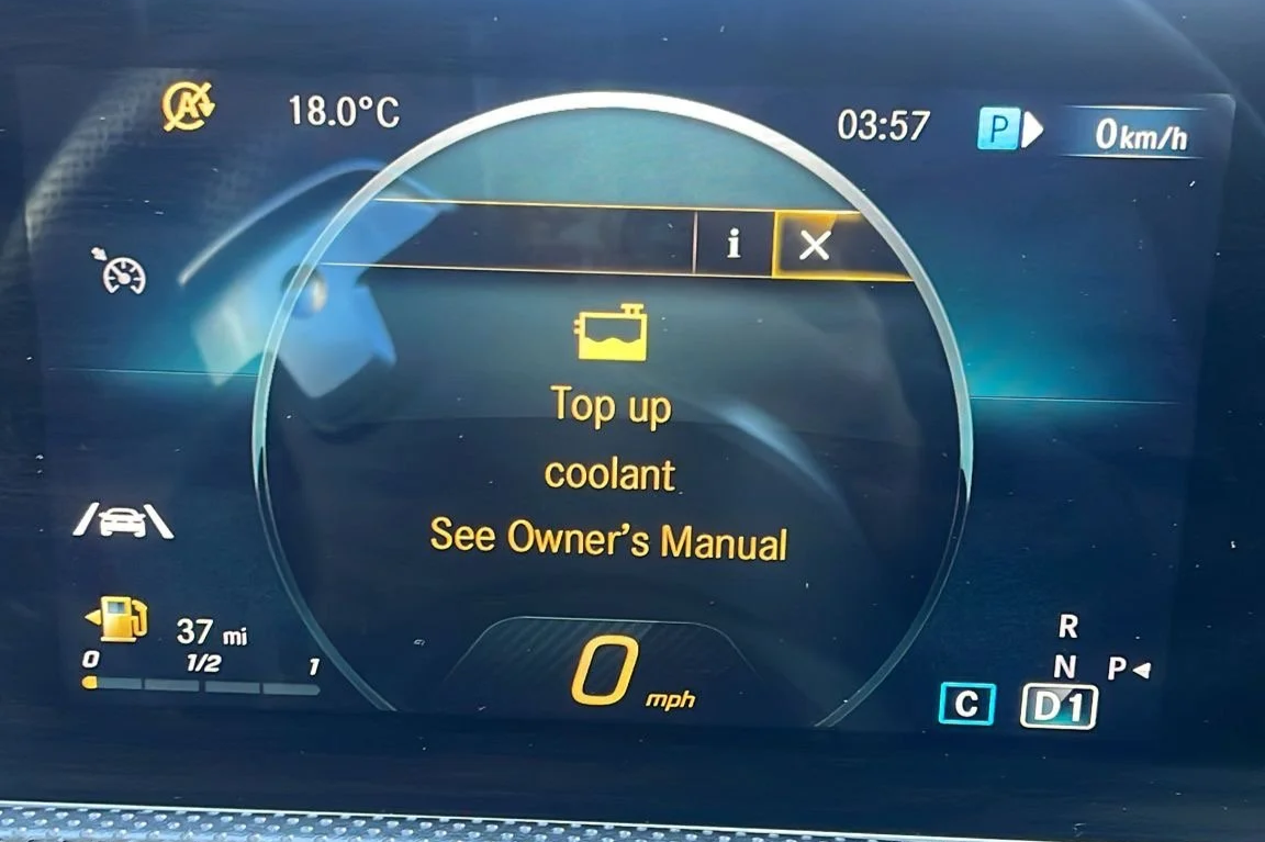 Mercedes Coolant Level Warning