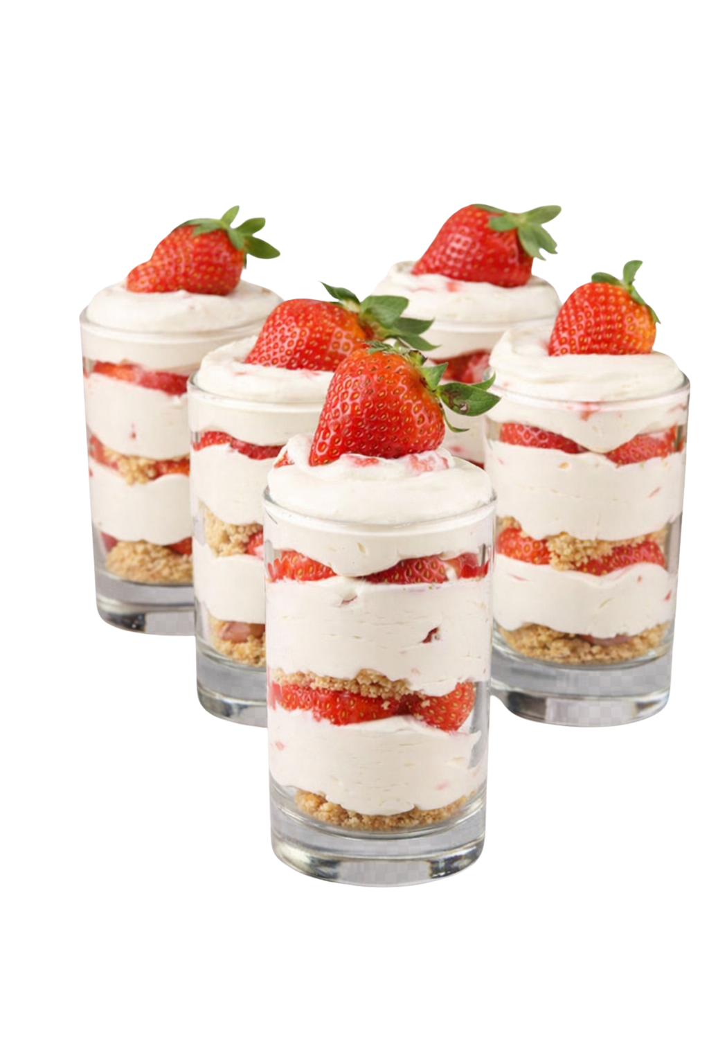 Strawberry Crunch Cheesecake Cups (5)