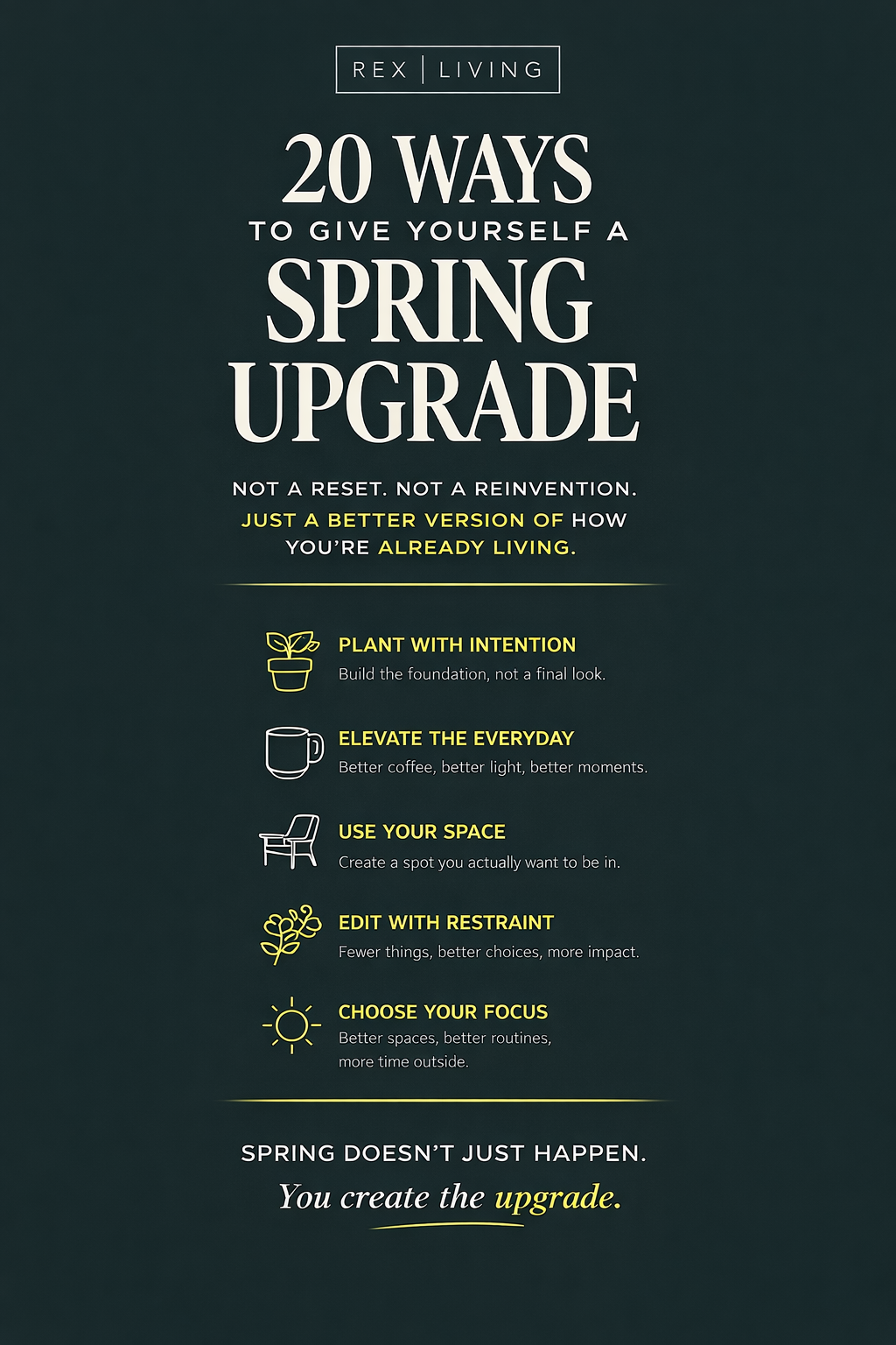 20 Ways to Give Yourself a Spring Upgrade