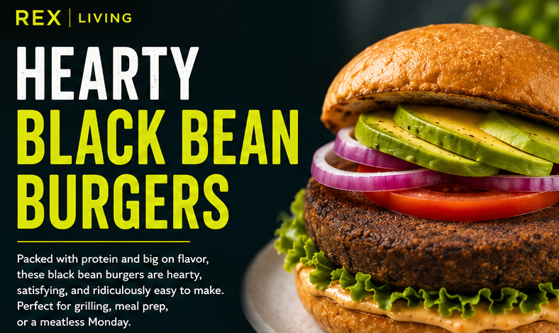 Hearty Black Bean Burgers