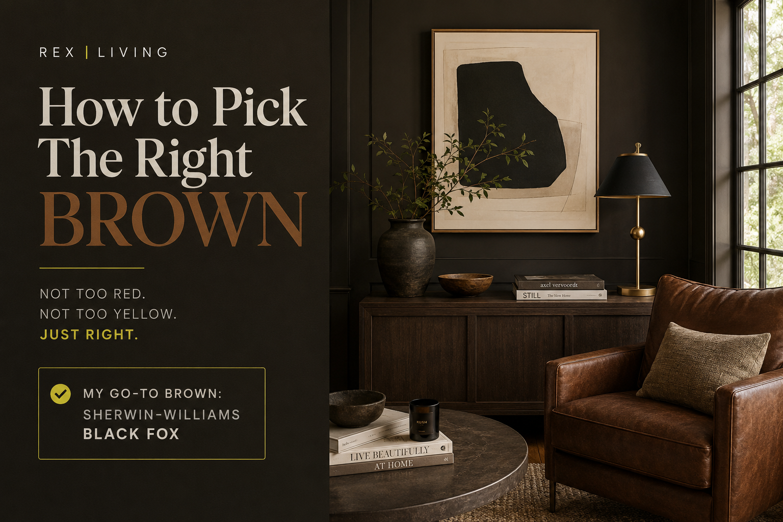 Why Sherwin-Williams Black Fox Is My Favorite Brown Paint Color