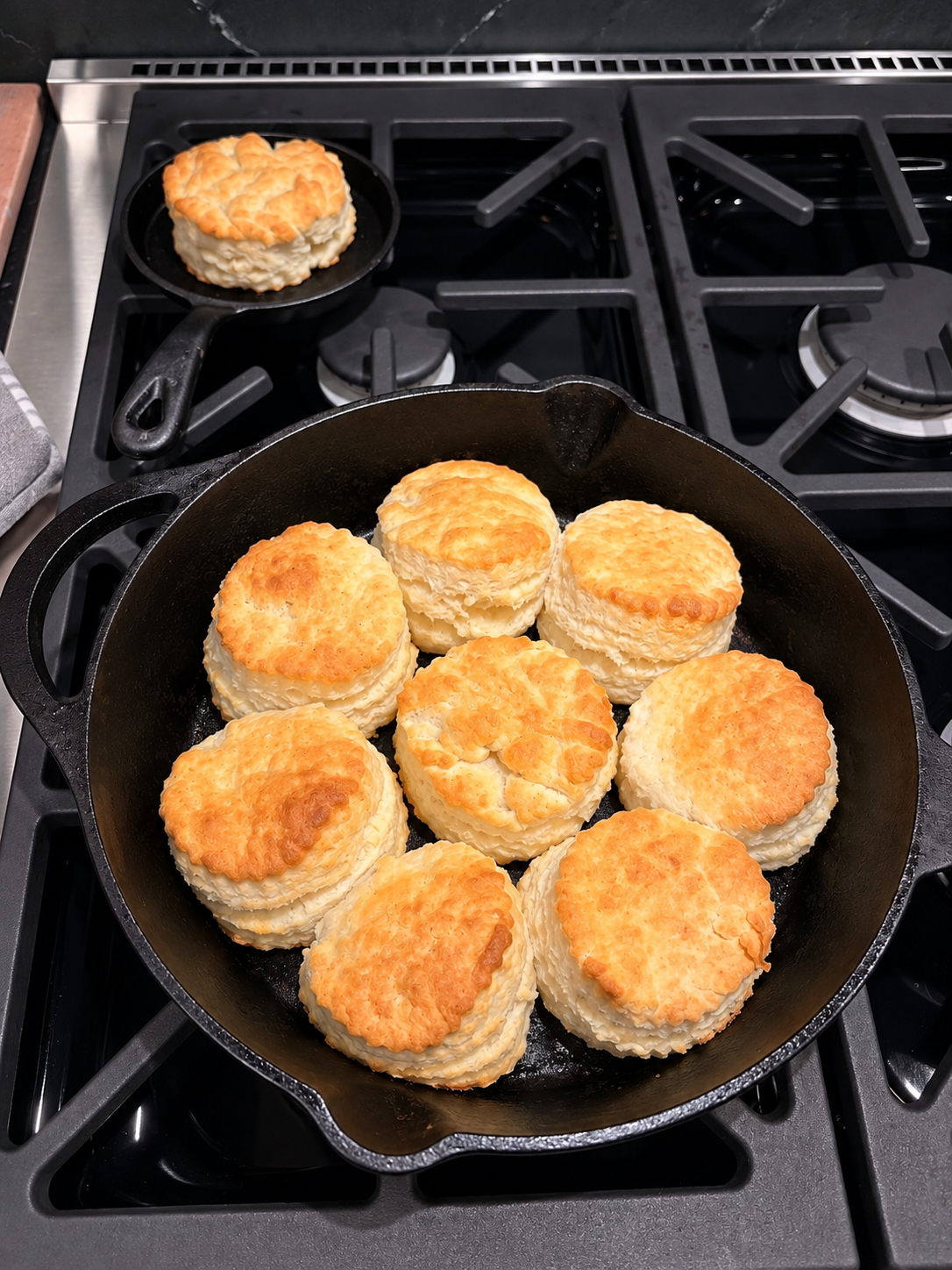 Two-Ingredient Cast Iron Biscuits