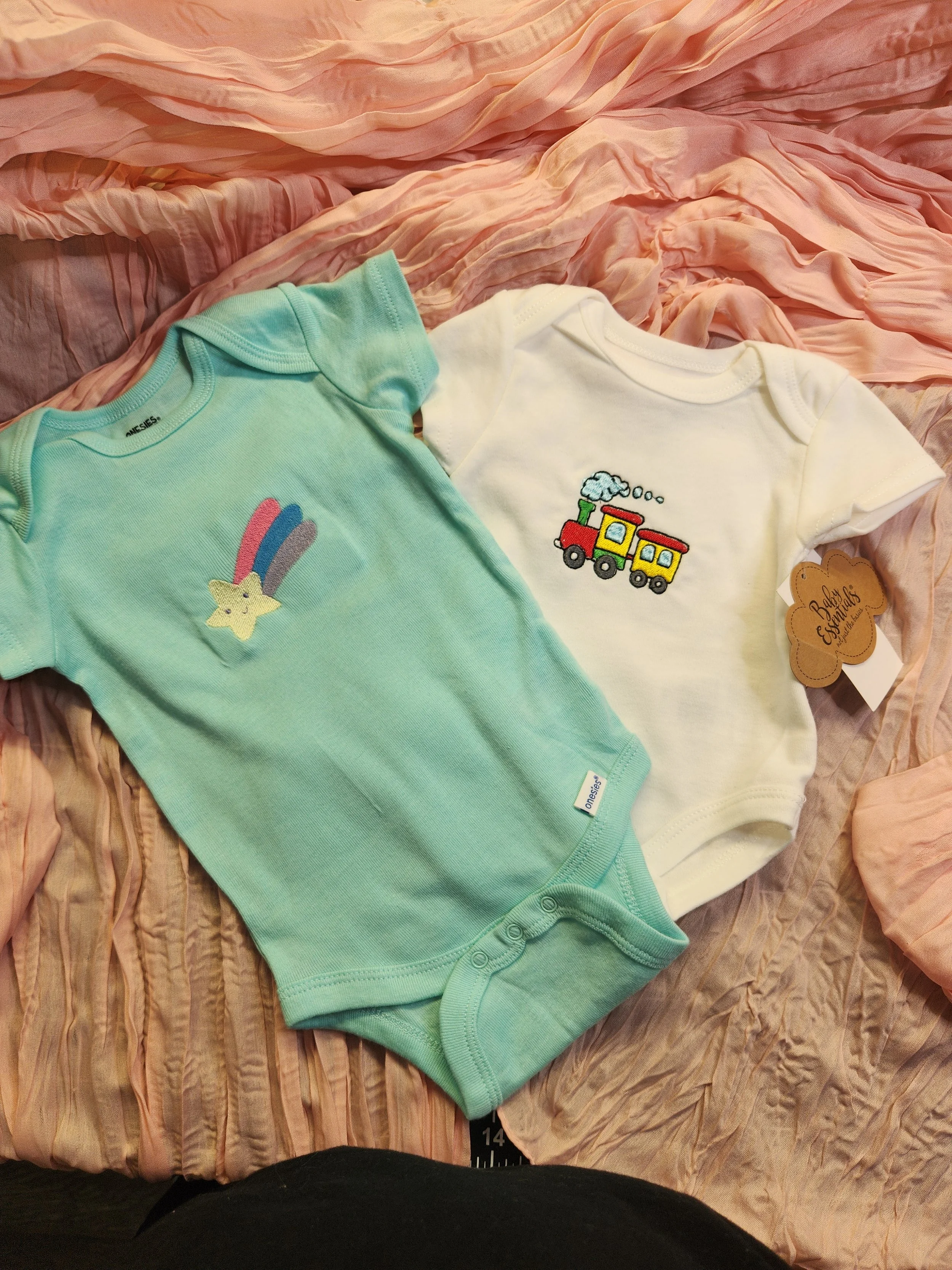 Custom Embroidered Baby Onesies – Multiple Sizes & Colors