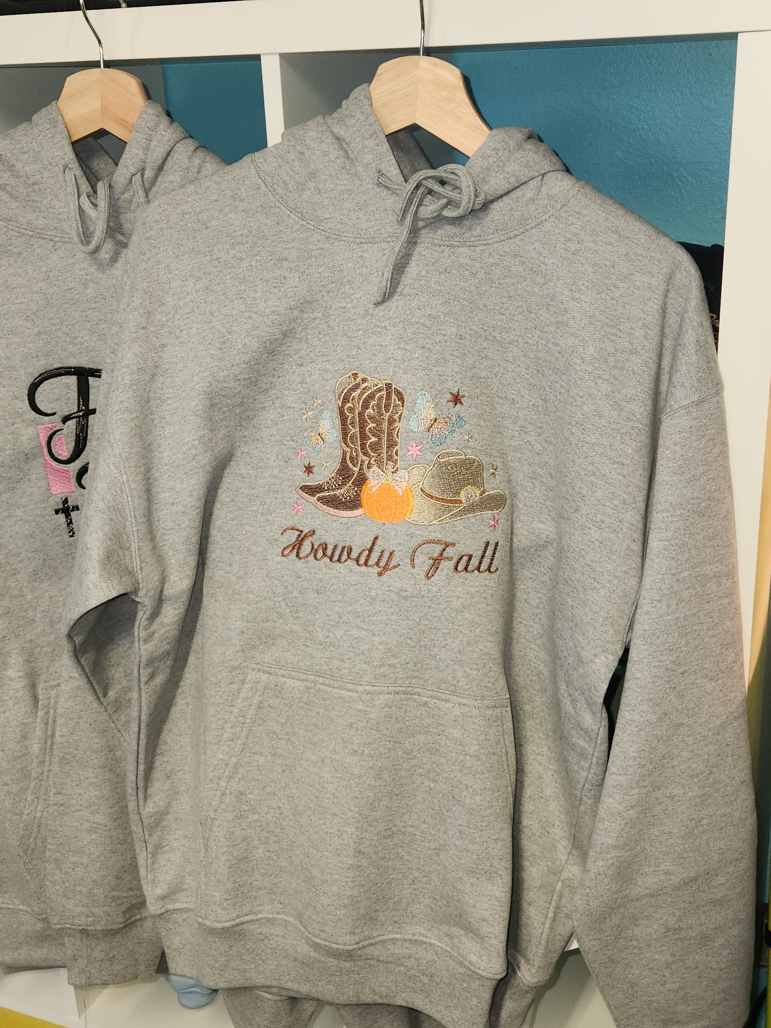 'Howdy Fall' Custom Embroidered Hoodie