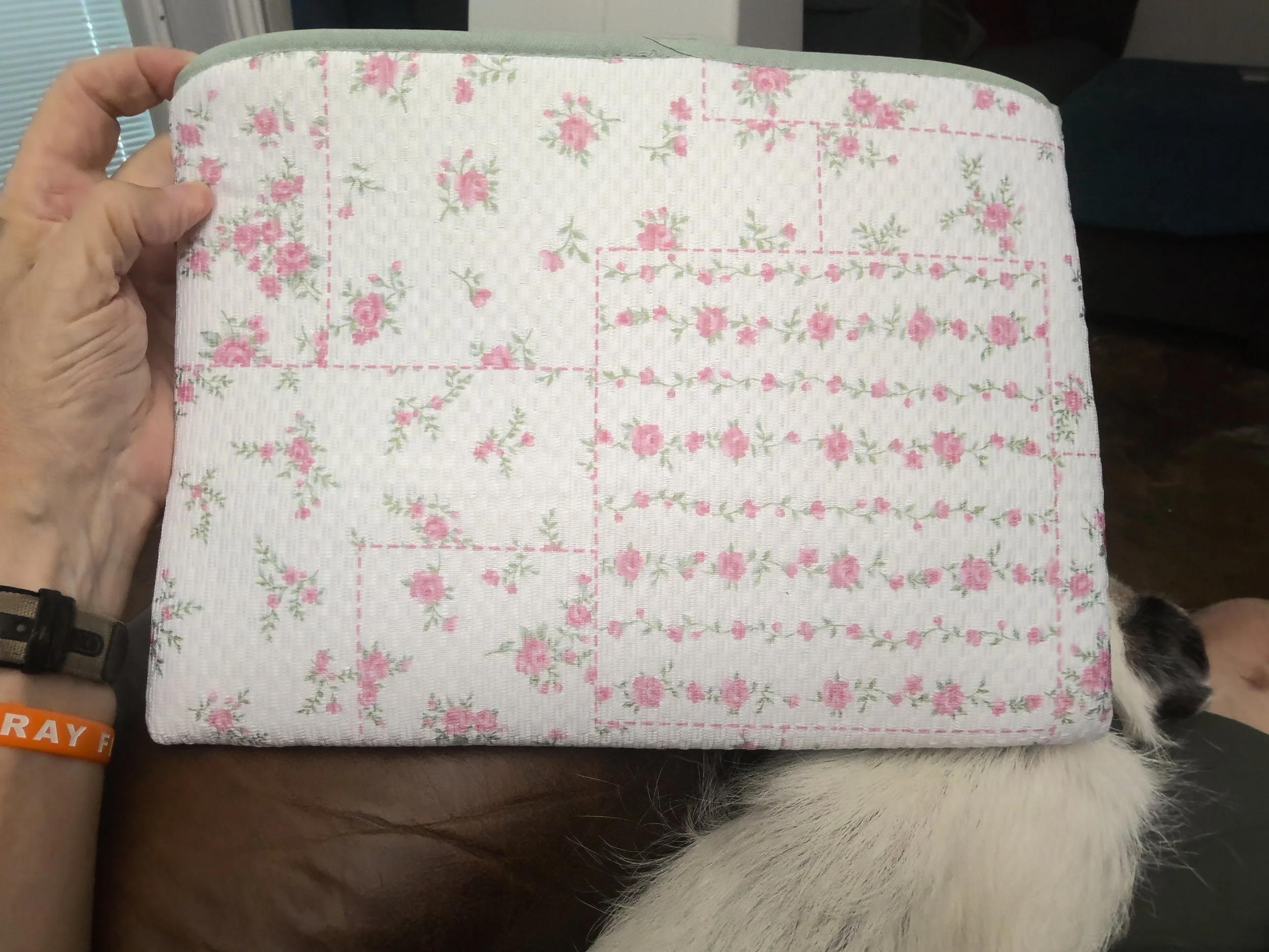 Handcrafted Multicolored Quilted Tablet Sleeve