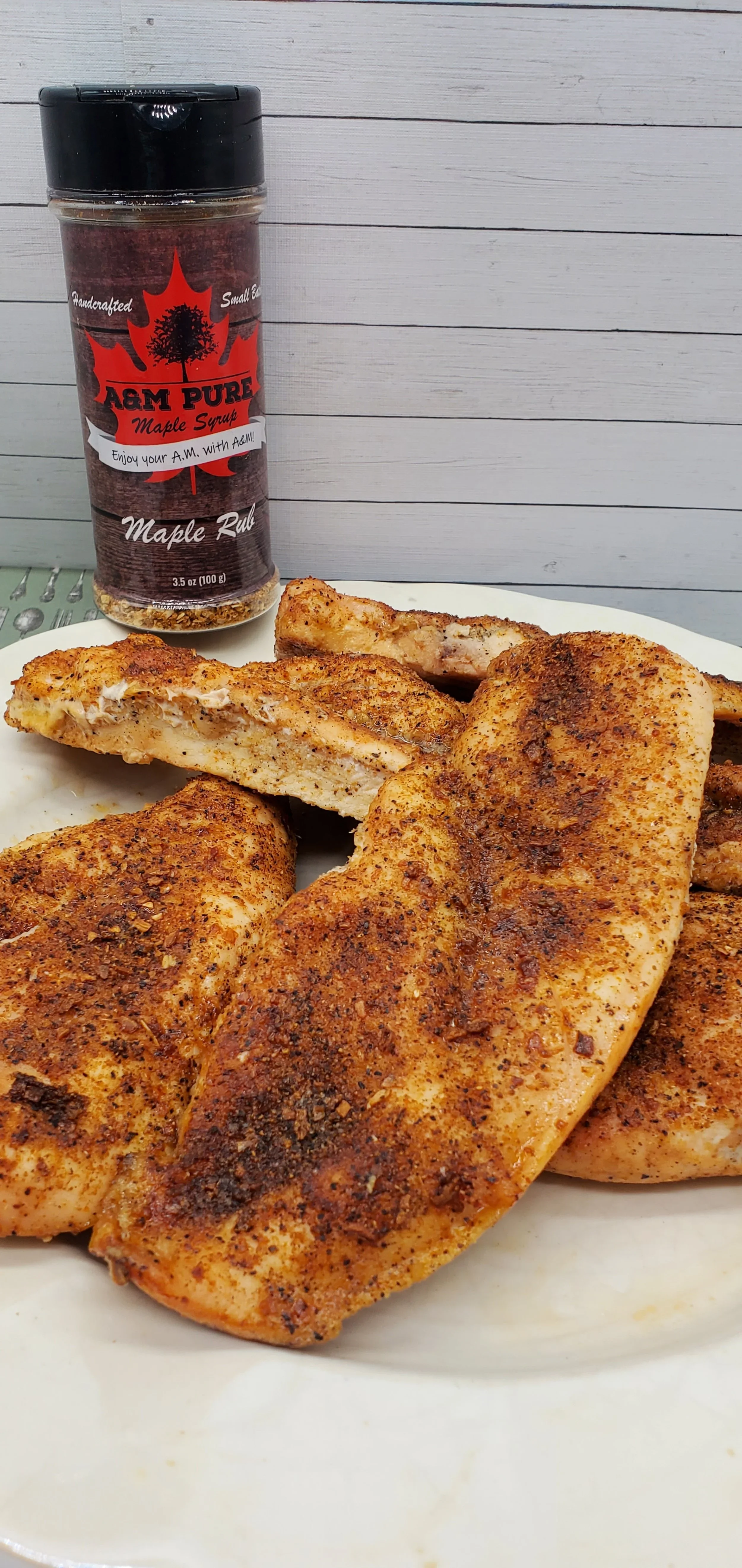 Maple Rub Roasted Chicken