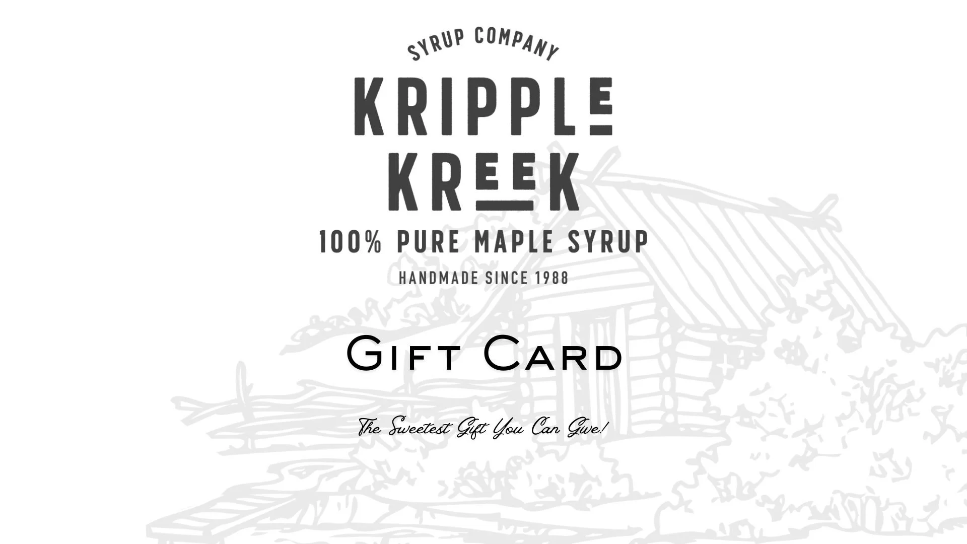 Kripple Kreek Gift Card