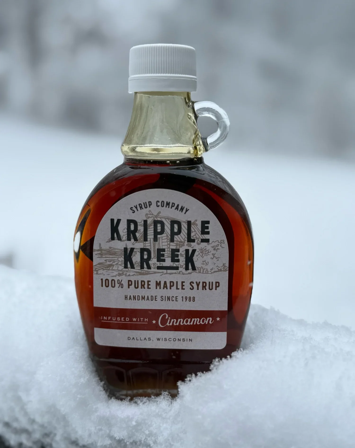 Kripple Kreek Cinnamon Infused Maple Syrup- Half Pint