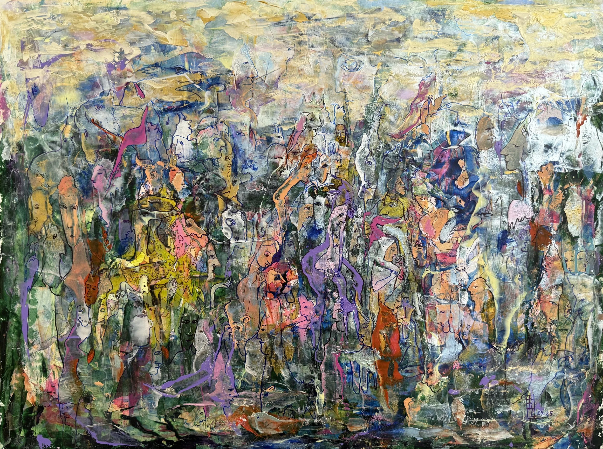 Journey Through Life, 2025, Acrylic and Ink on Paper, 30x22.JPG