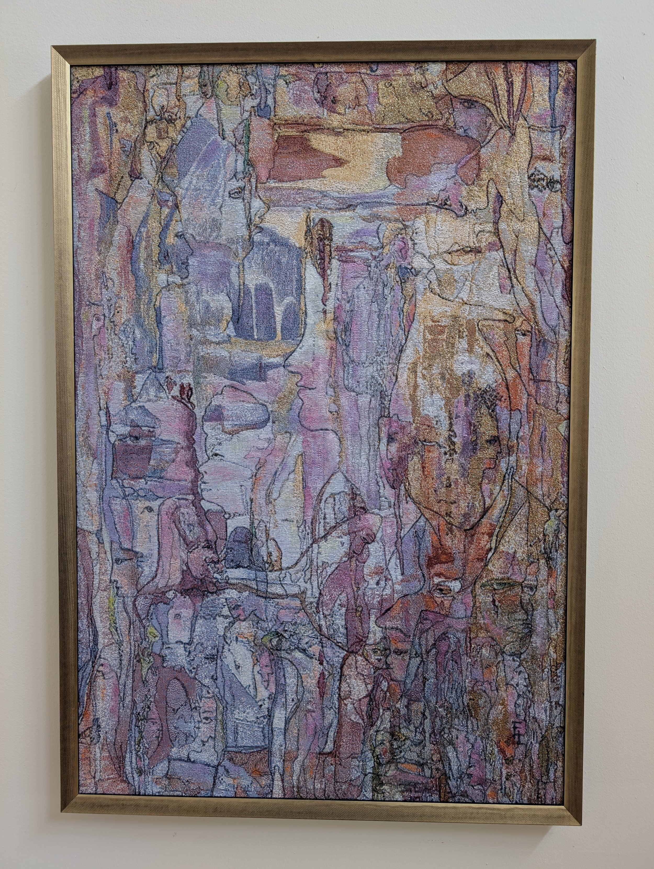 Yelena Lezhen, The Party, Tapestry, 37x25 on the wall.jpg