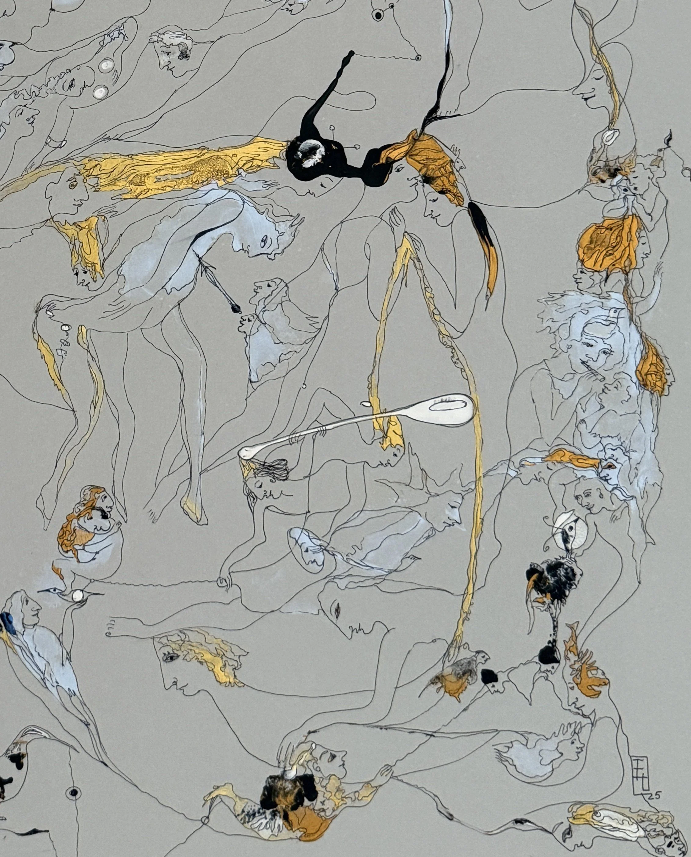 Music of Flying Kites, 30x22, 2025, Fragment2.JPG