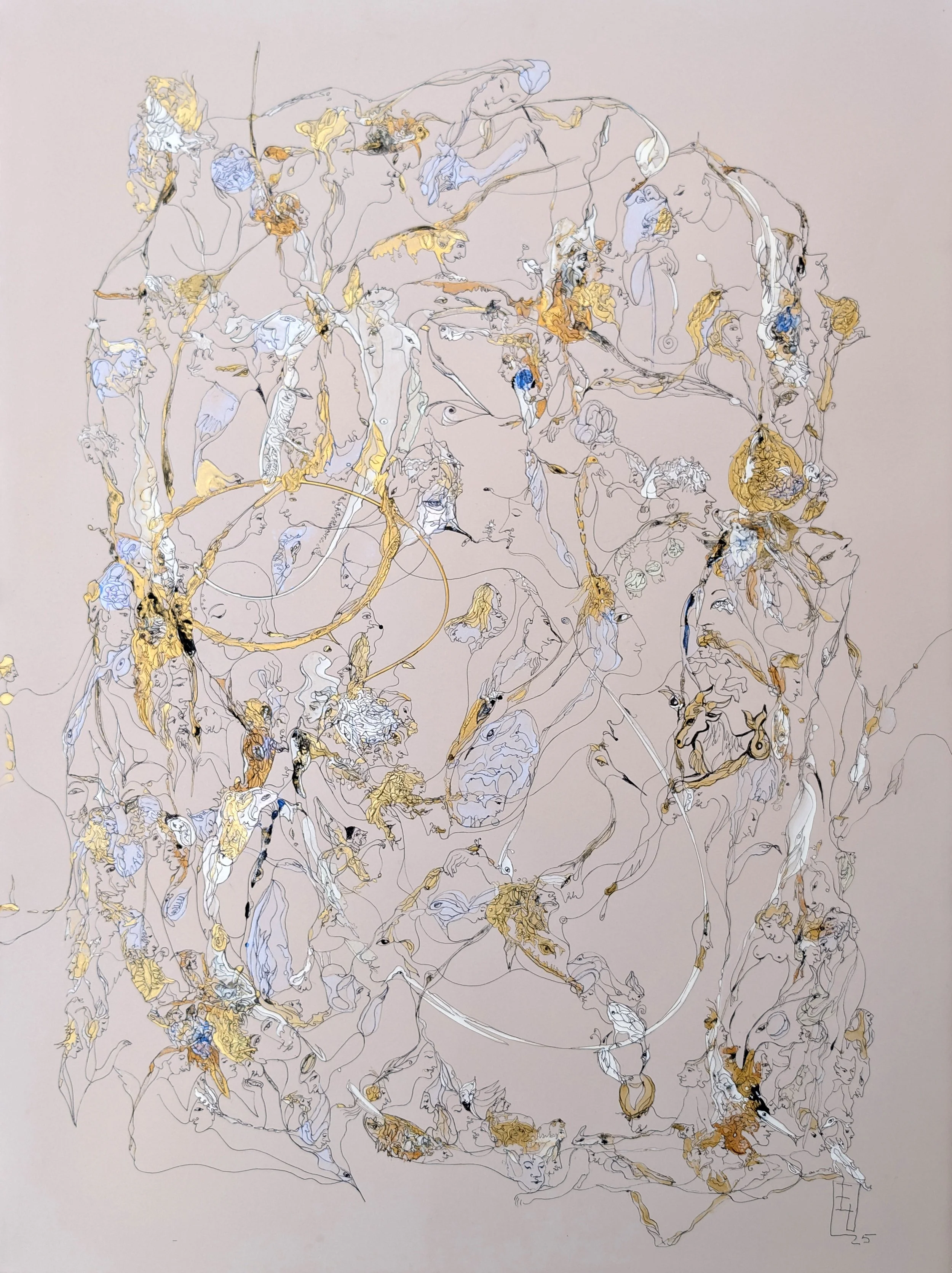 Weightlessness, 2025, acrylic and Ink on paper, 30x22 Pixel.jpg