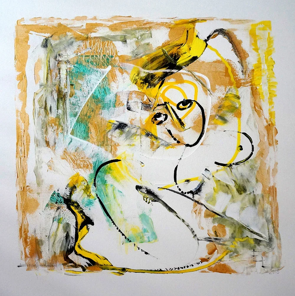 Miami Rhapsody 1, Acrylic on Canvas, 36"x36"