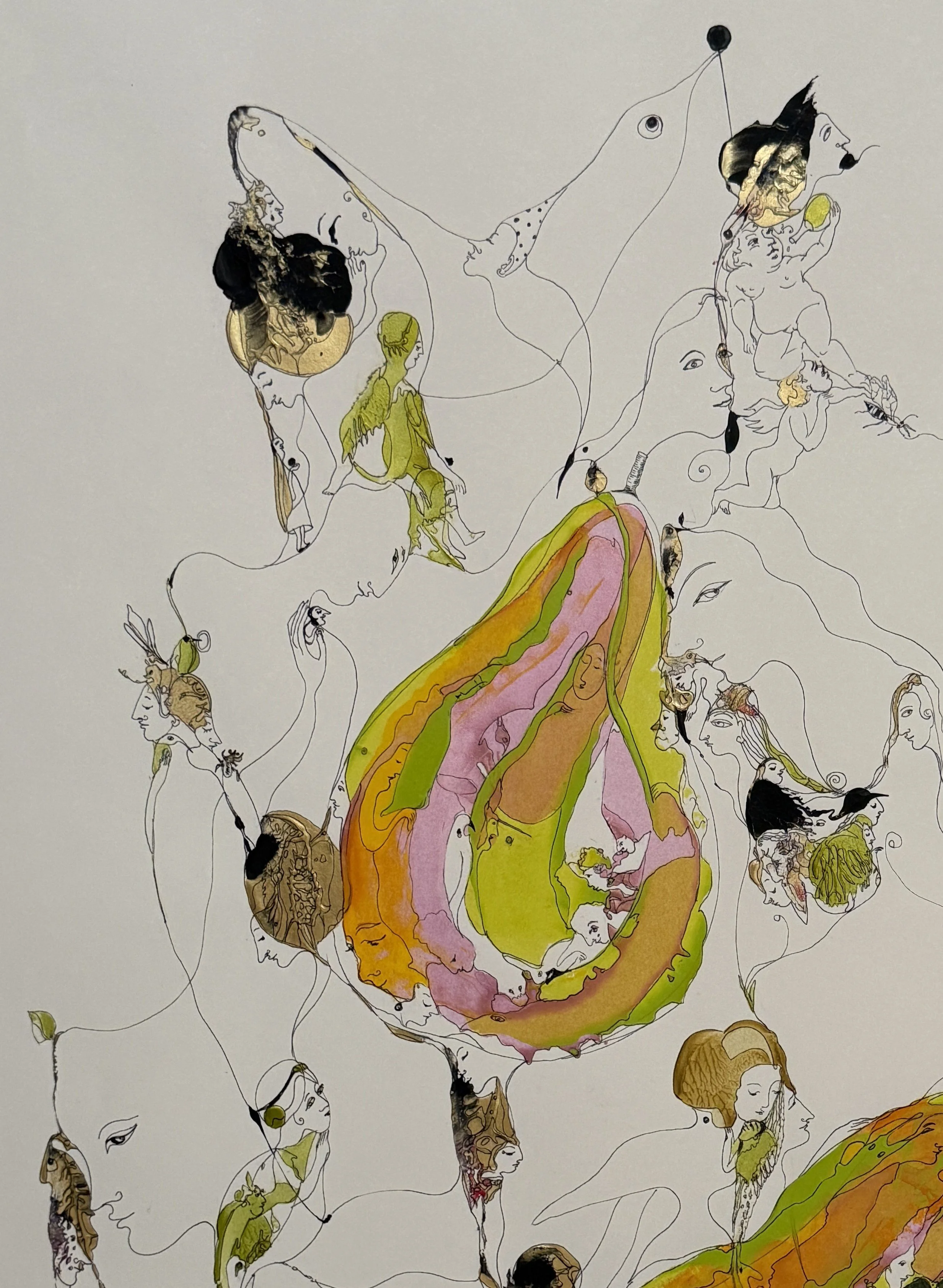 Dream with Pears, 30x22, 2022-2025, Fragment1.JPEG