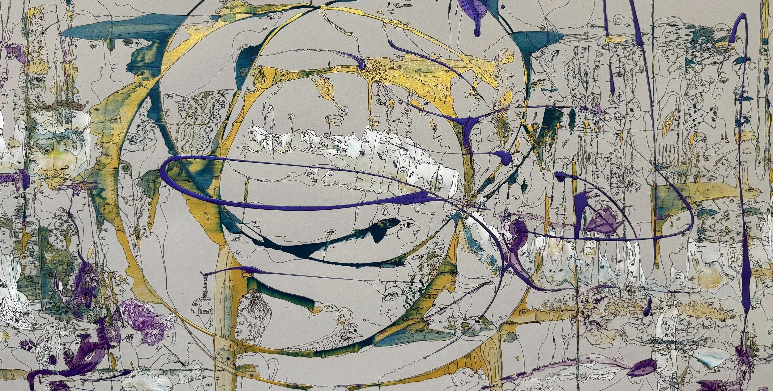 Eternity, Acrylic and Ink on Paper, 30x22, 2025.JPG