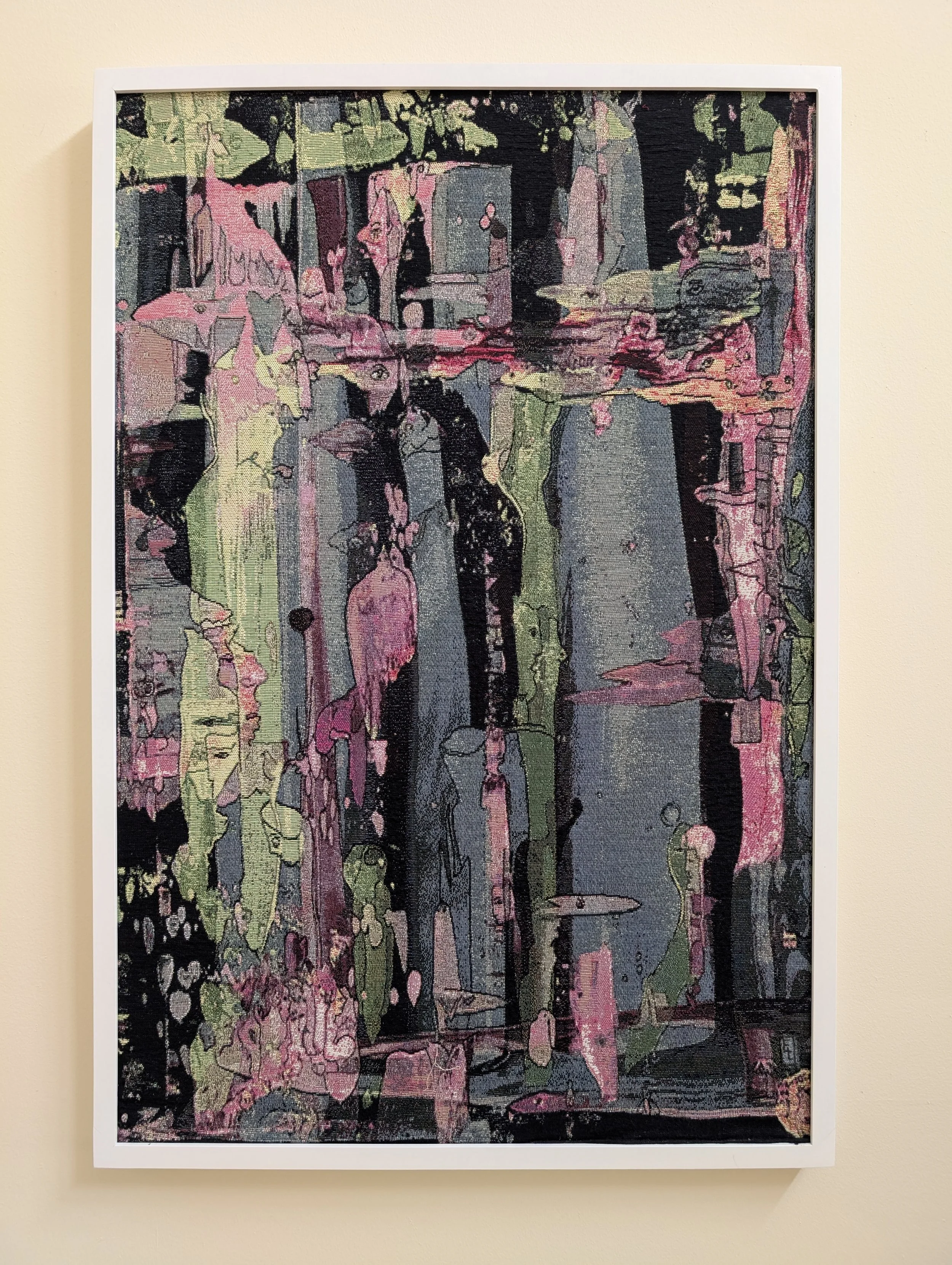 Yelena Lezhen, Cosmic Music, Tapestry, 36x24, on the wall.jpg