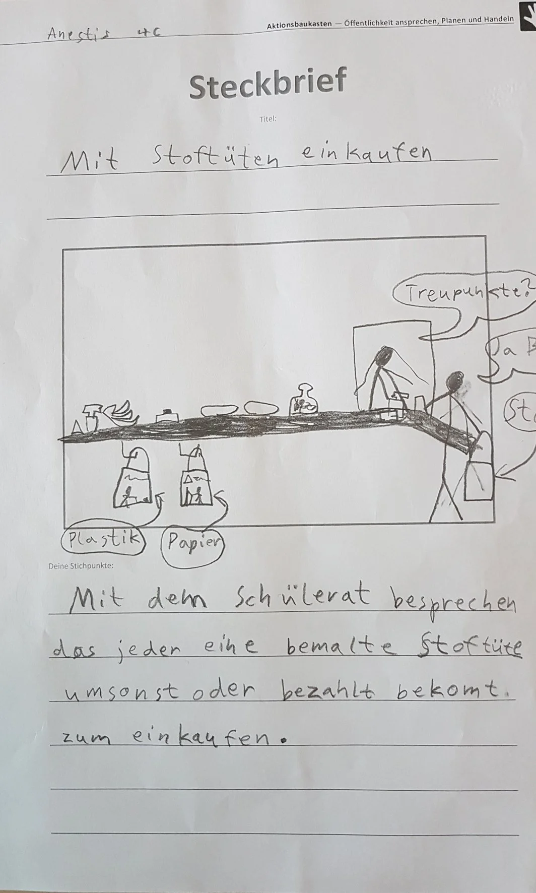 Handlungsideen von Schüler*innen - BNE - Schuljahr der Nachhaltigkeit - Aktionsmodul - WandelWerkstattWelt