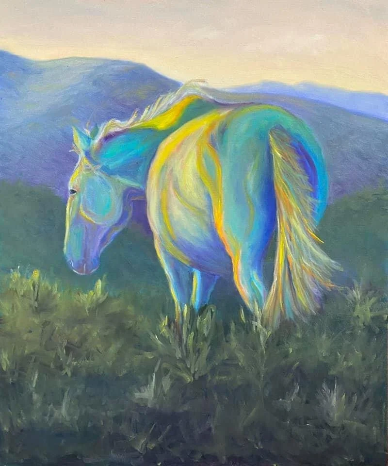 Into the West 34" by 18" oil on canvas