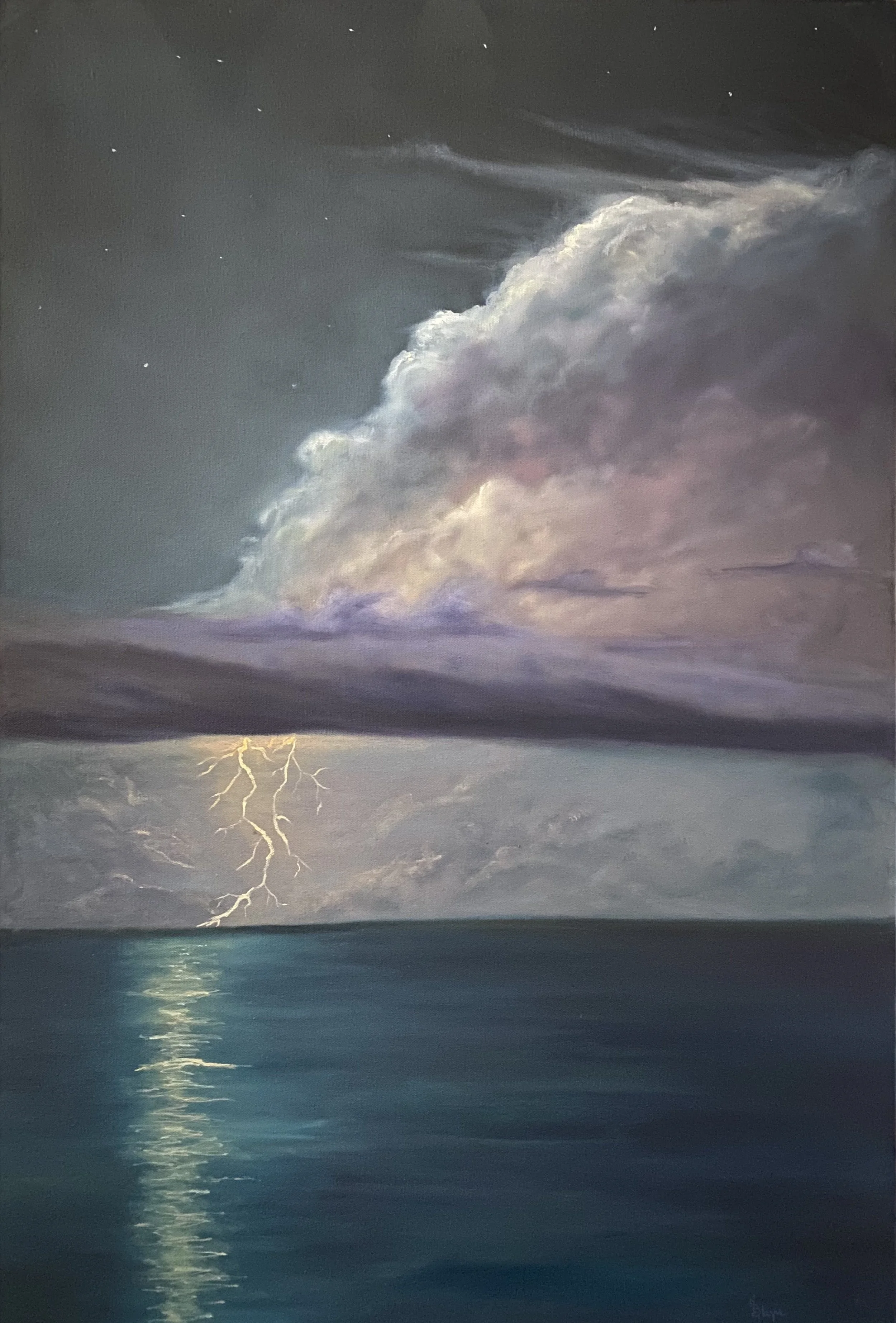 Storm at Sea 4-" x 30" oil on canvas