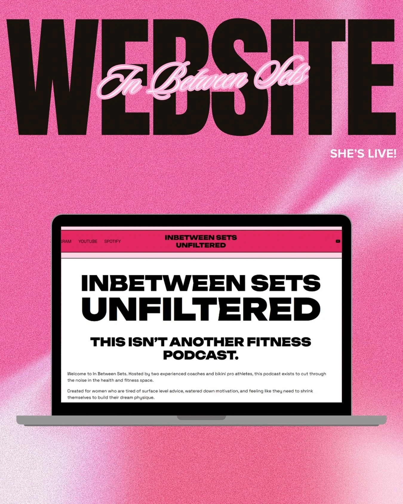 She&rsquo;s live 🖥️🔥

In Between Sets finally has a home of her own.

What started as two bikini bodybuilders having the conversations most people are too scared to say out loud&hellip;

Is now a space for women who are done with surface level advi