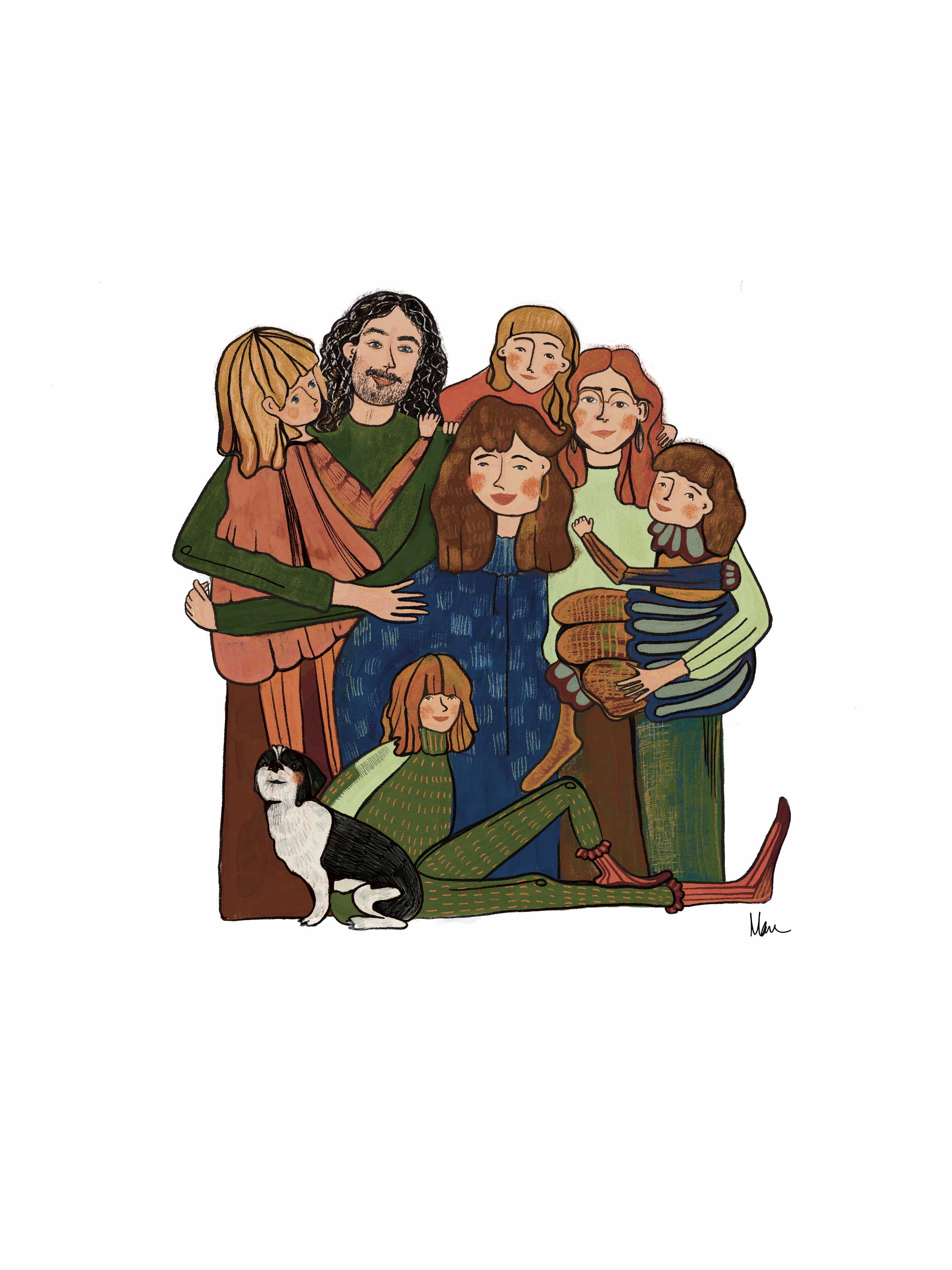 Digital Illustration - Family Portrait