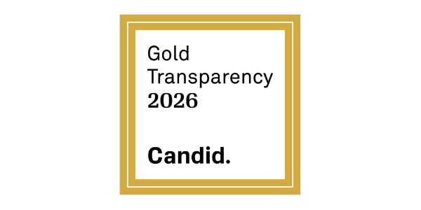 A white card with gold border and black text reading 'Gold Transparency 2026 Candid.'